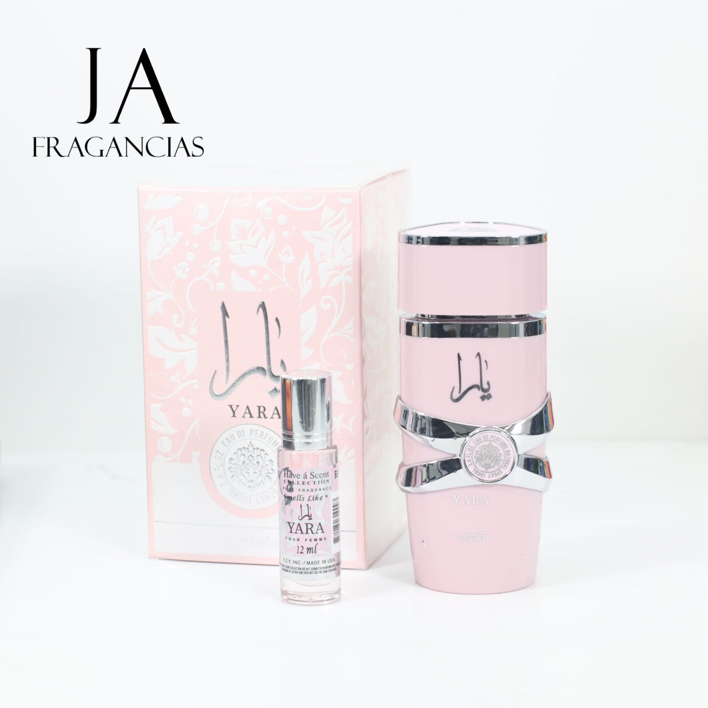 Perfume Yara Rosa 3.4oz y un Aceite Gratis
