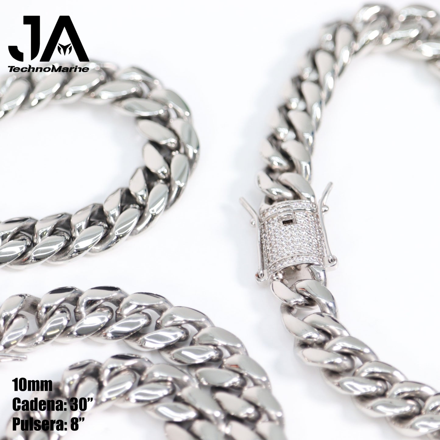 Cadenas Cubanas hombre 10mm 30” Stainless Steel