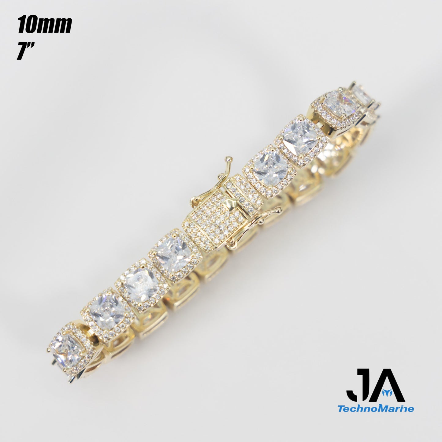 Bracelet Brass Baño 14K 10mm