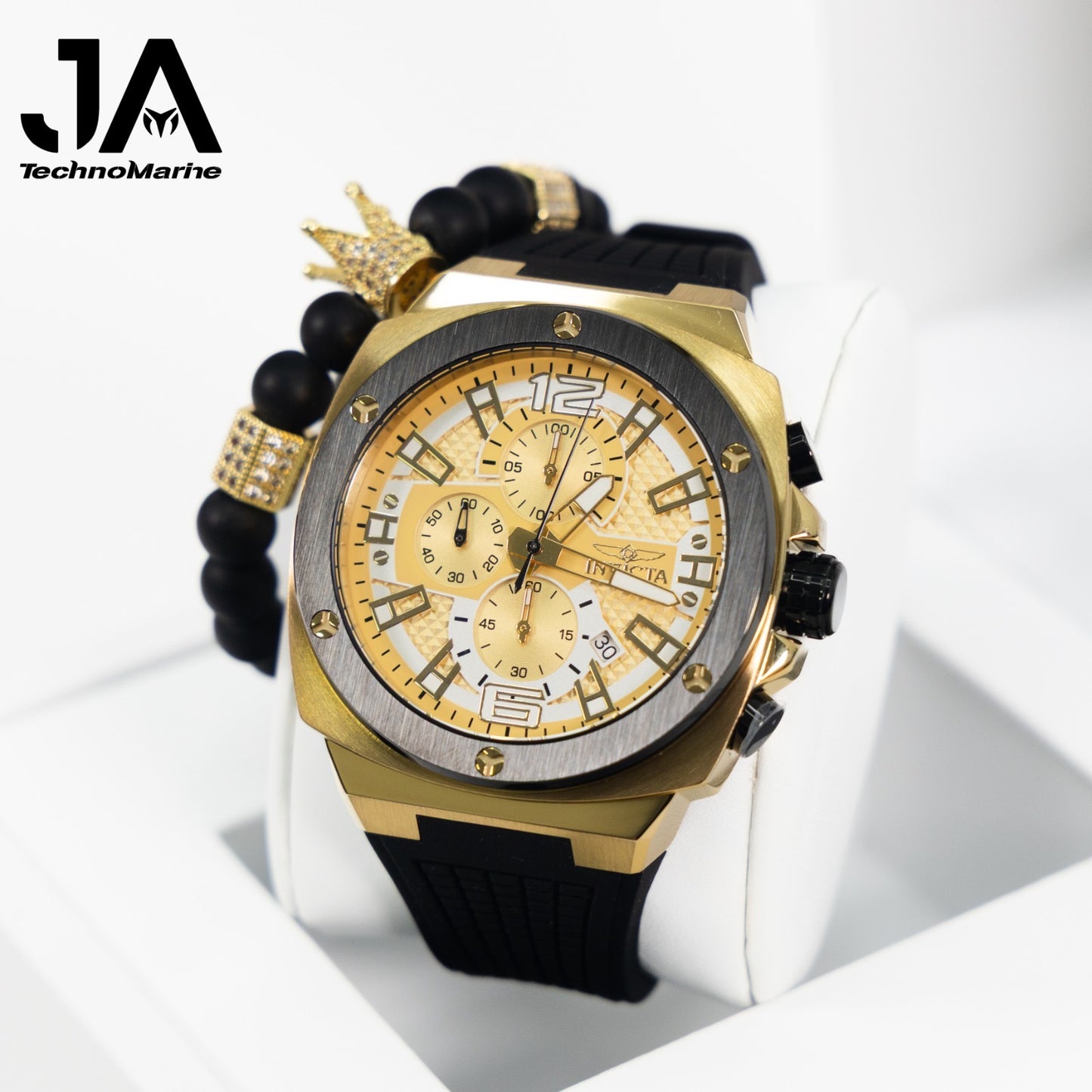 Invicta Racing Turbo Men's Watch - 47mm. Black