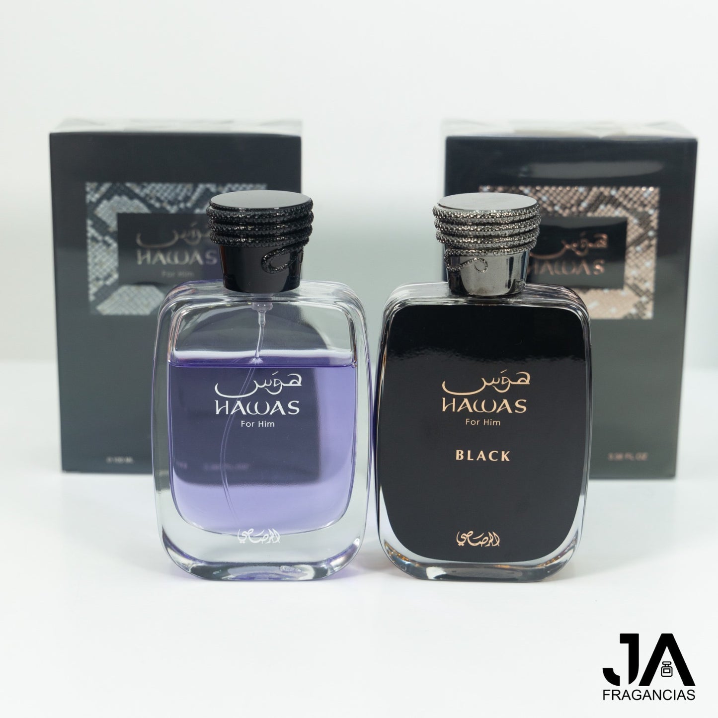 Hawas Rasasi y Black Pour Homme 3.4oz + 5% De Descuento