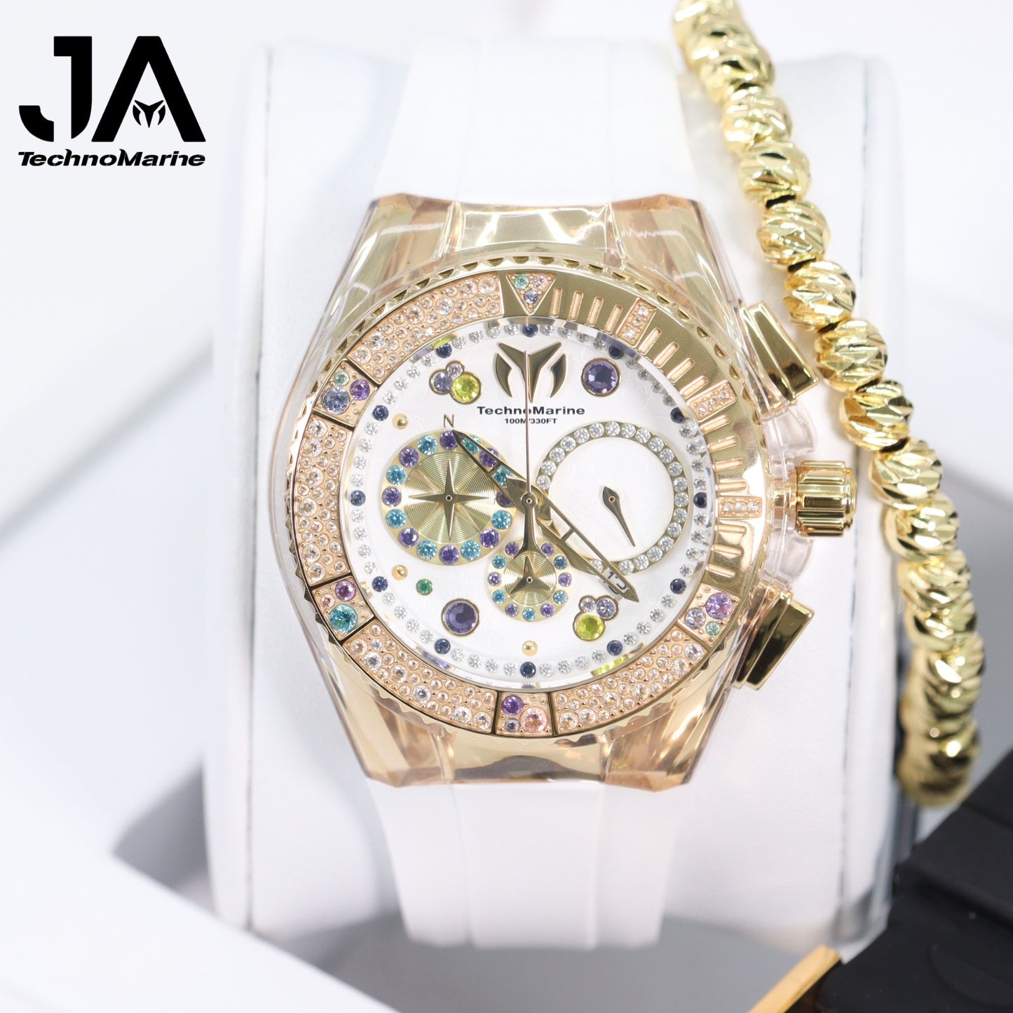 TechnoMarine Cruise Dream Women's Watch - 40mm, White Una Pulcera GRATIS Dos Correas