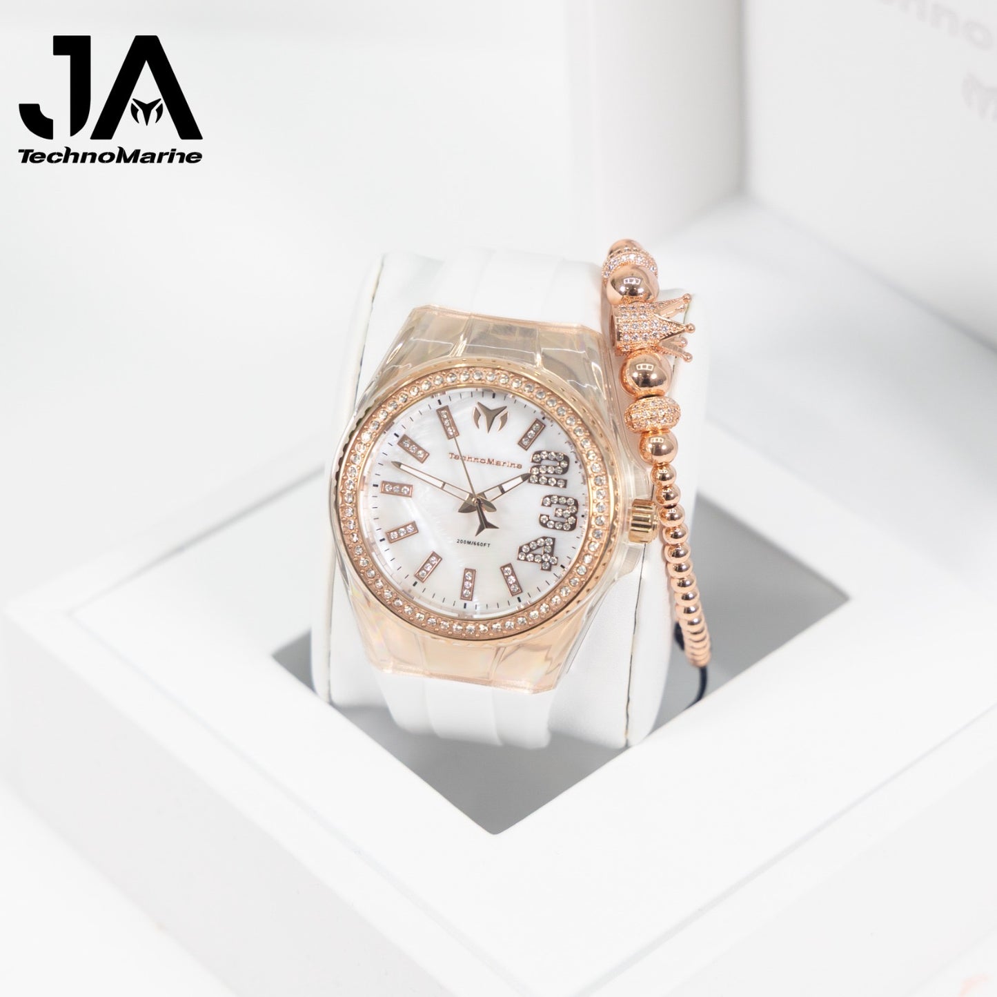 Technomarine Cruise Monogram 45mm Rose Gold Stainless steel Una Pulsera Gratis 5% De Descuento = $94.99