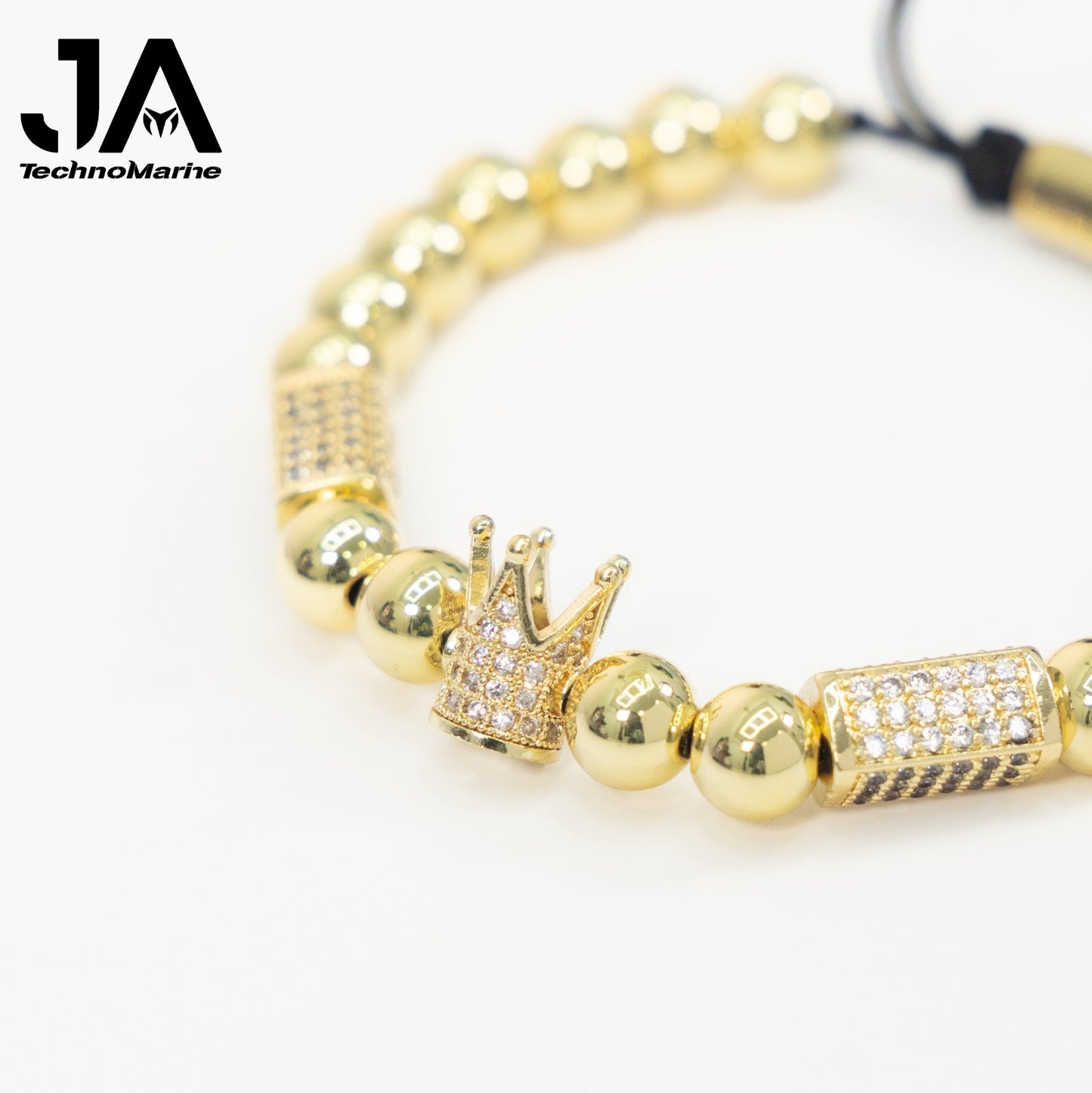 Pulsera Para Hombres Ajustable Color Oro