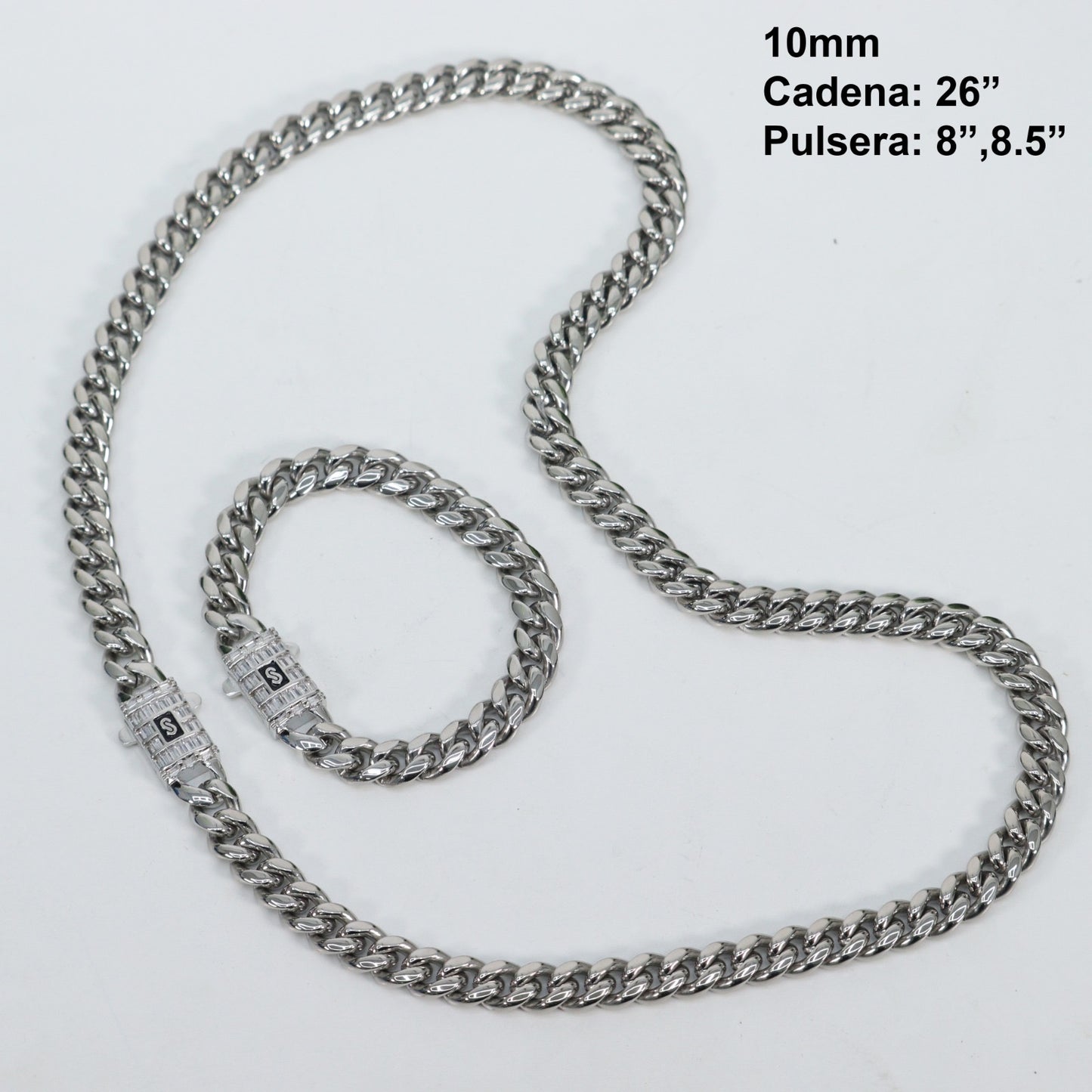 Cadenas Cubanas hombre 10mm 26” Stainless Steel