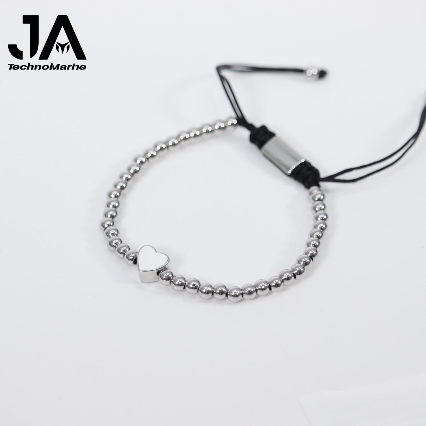 Pulsera De Corazón Azul Clarita Mujer Silver Ajustable Stainless Steel