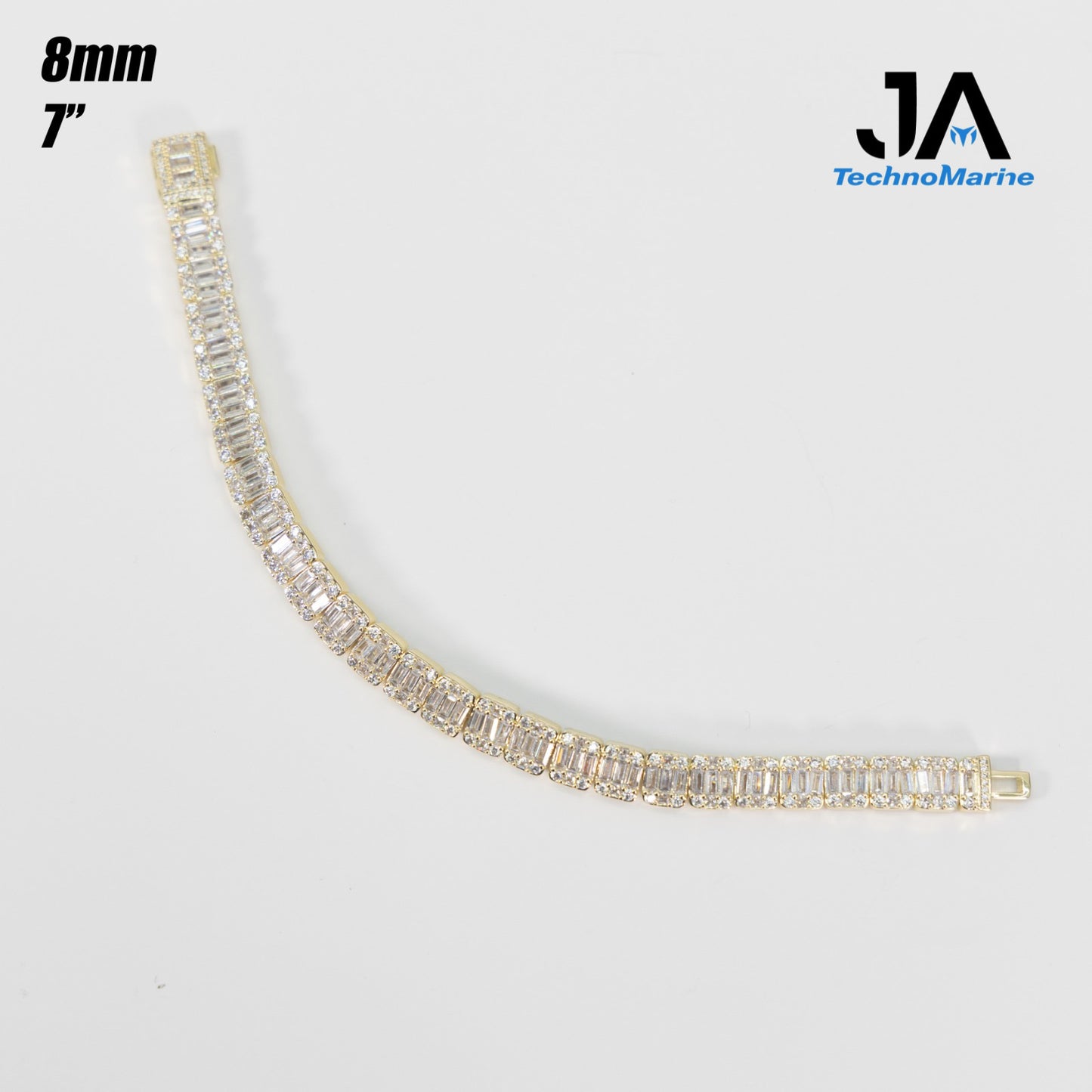 Bracelet Brass Baño 14K 8mm