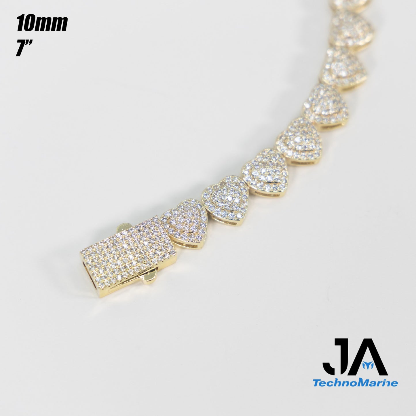 Bracelet Brass Baño 14K 10mm