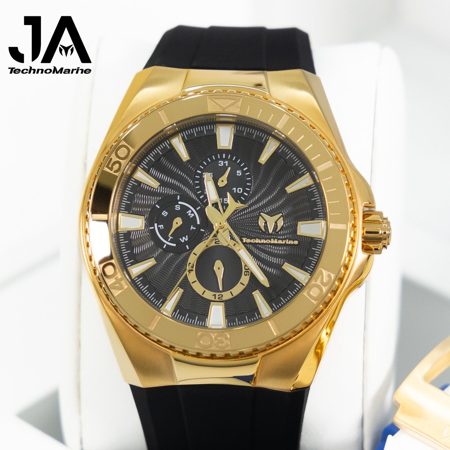 TechnoMarine Cruise California Men's Watch - 45mm, Black, White, Blue with + 5% De Descuento = $159.99