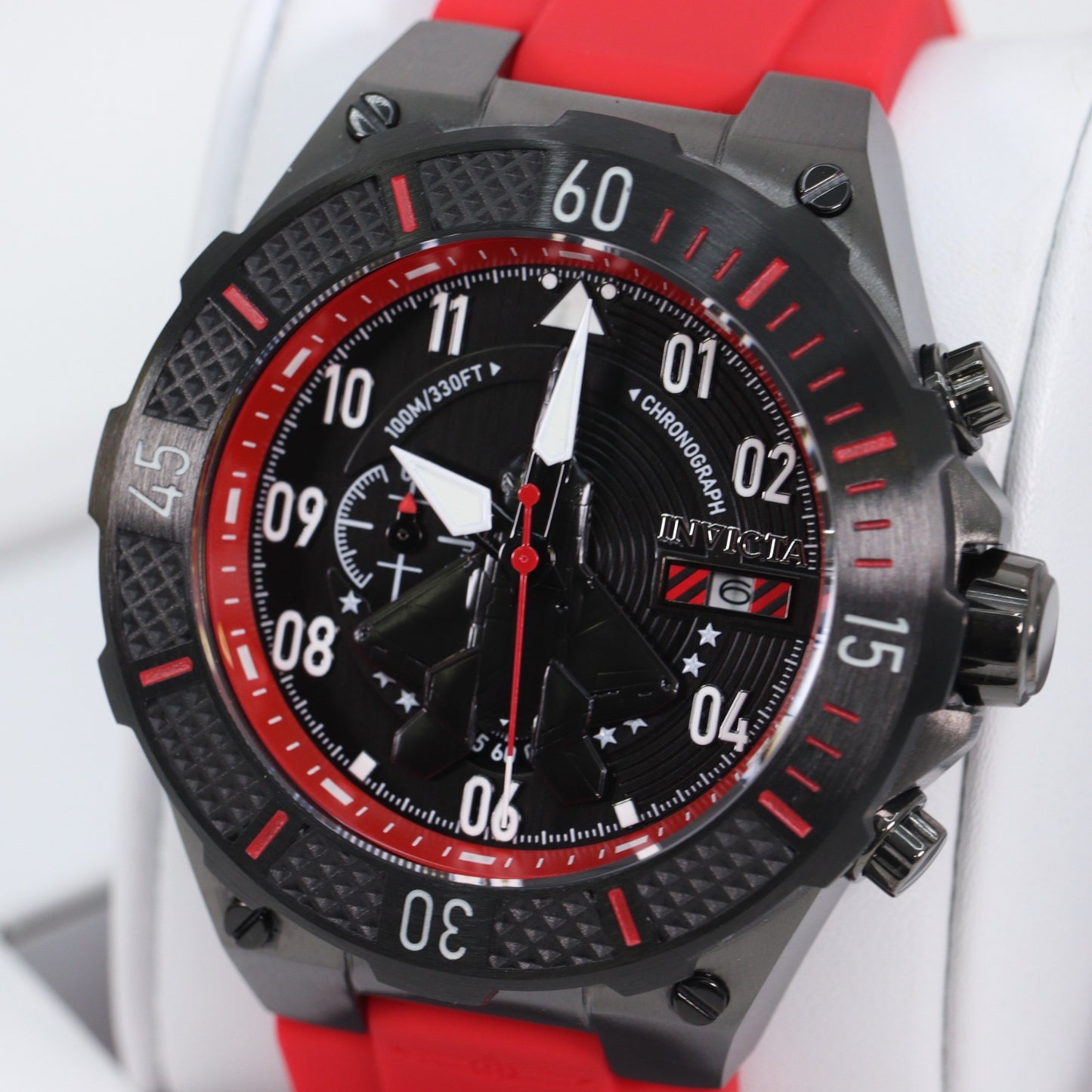 Invicta Aviator Men's Watch - 50mm, Red Una Pulsera Gratis