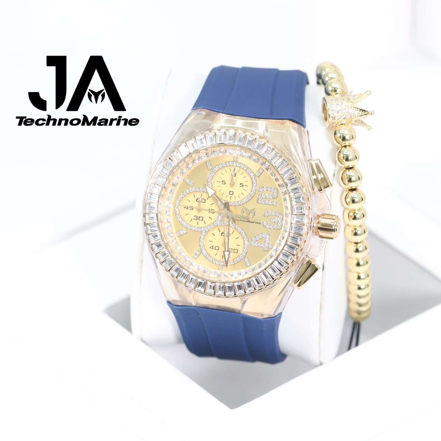 Technomarine Cruise Glitz 45mm Gold And Gold Stones Arrival