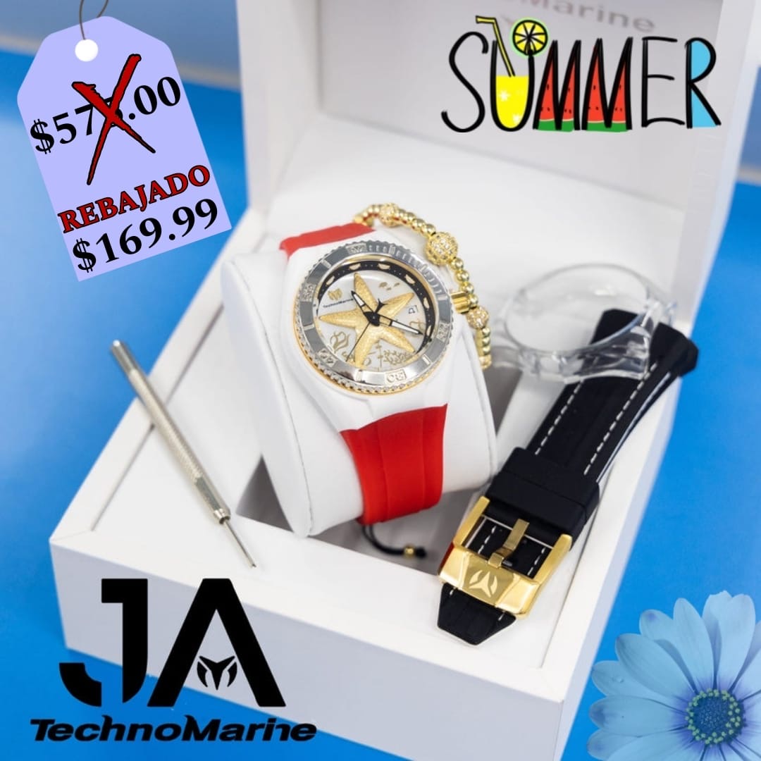 TechnoMarine Dream / Cruise collection Estrella De Mar Gold Dos Correas Dos Bicel