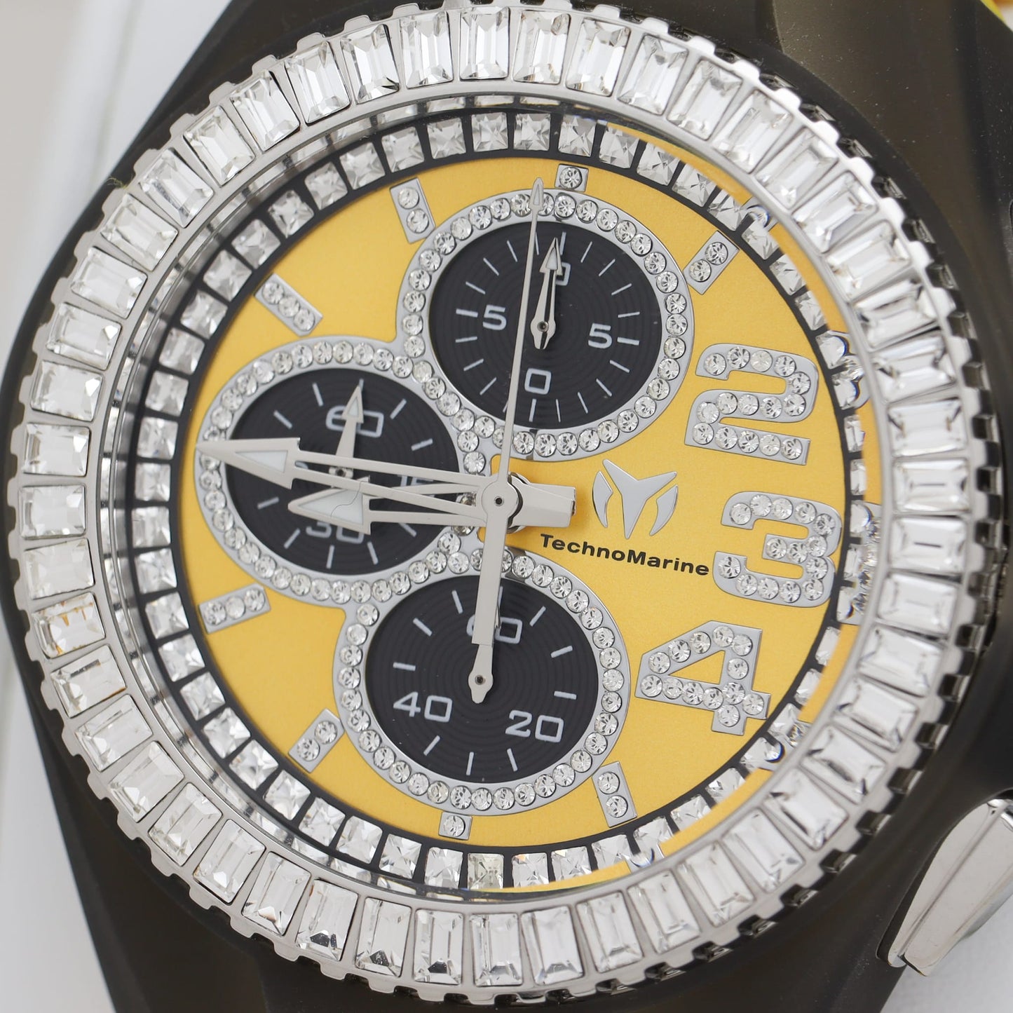 Technomarine Cruise Chronograph Quartz Crystal Yellow Dial Men's Watch 46 mm