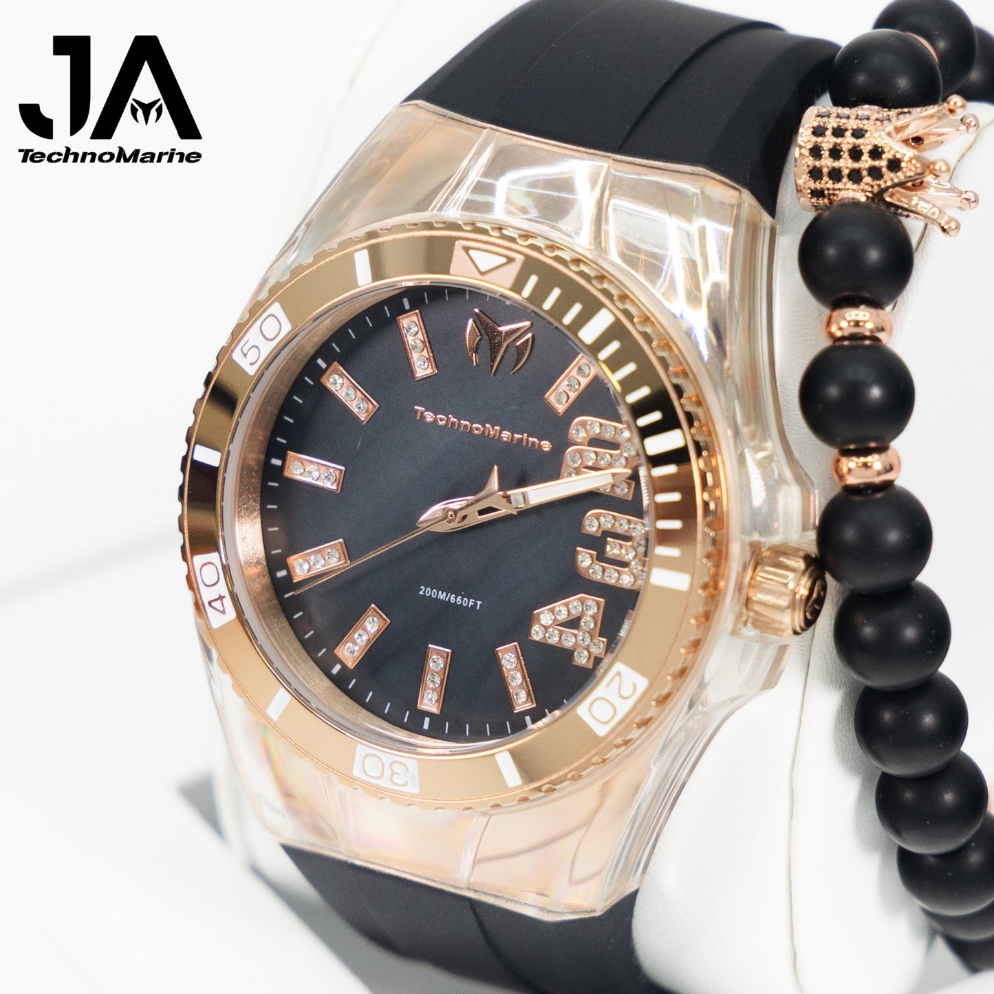 Technomarine Cruise Monogram 45mm Rose Gold Stainless steel Una Pulsera Gratis 5% De Descuento = $94.99