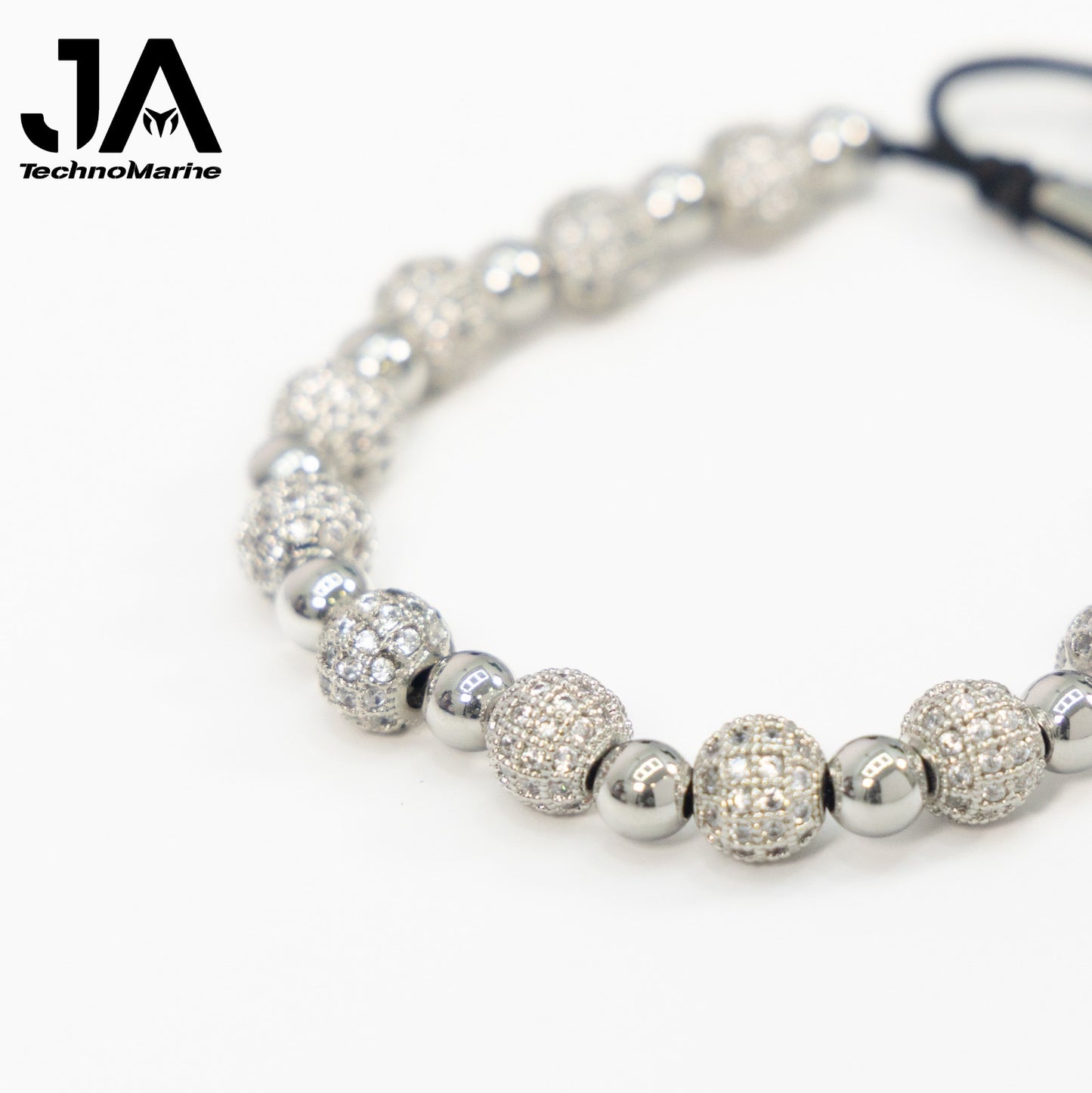 Pulsera Para Hombres Ajustable Color Plata