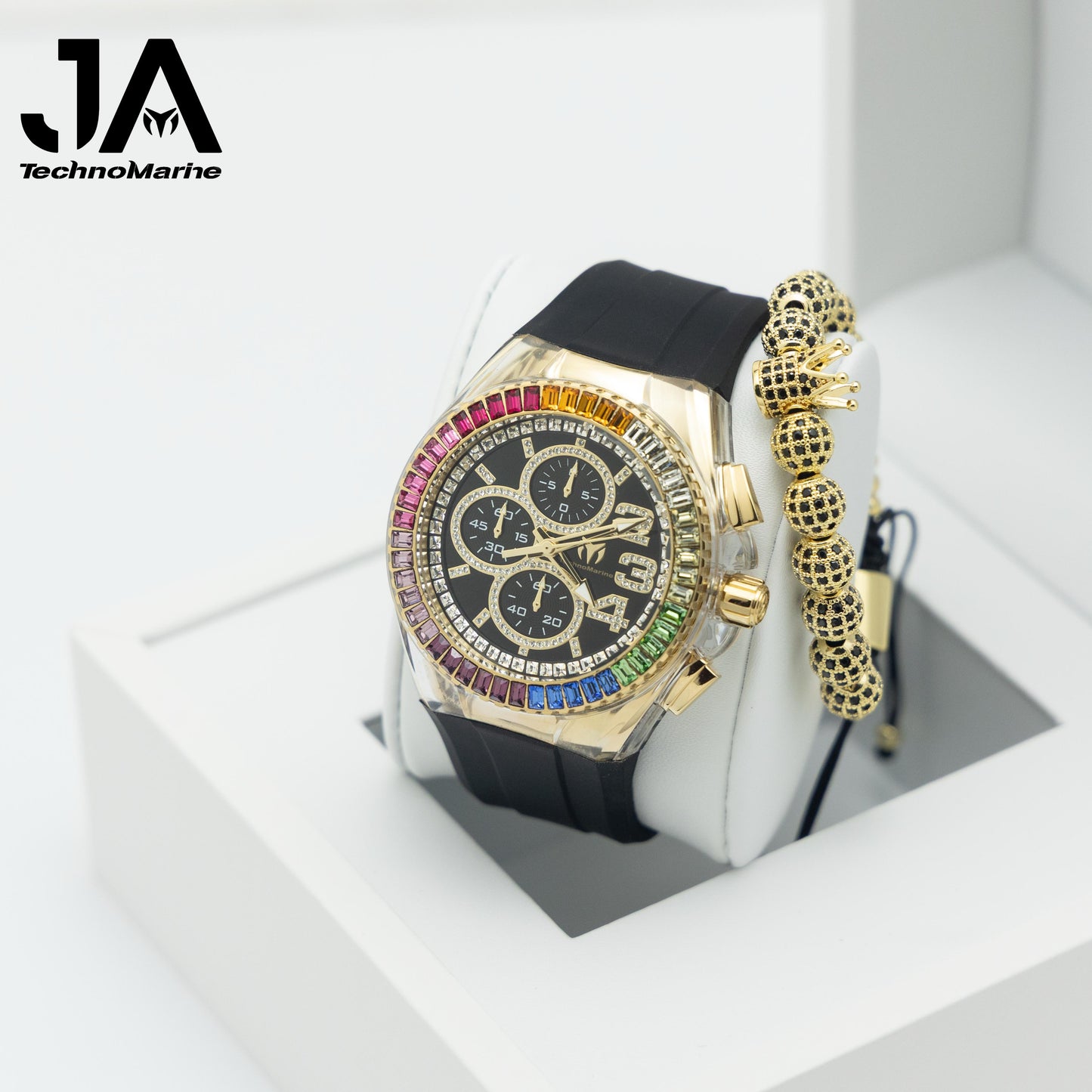 Technomarine Custom Cruise Glitz 45mm Black Rainbow