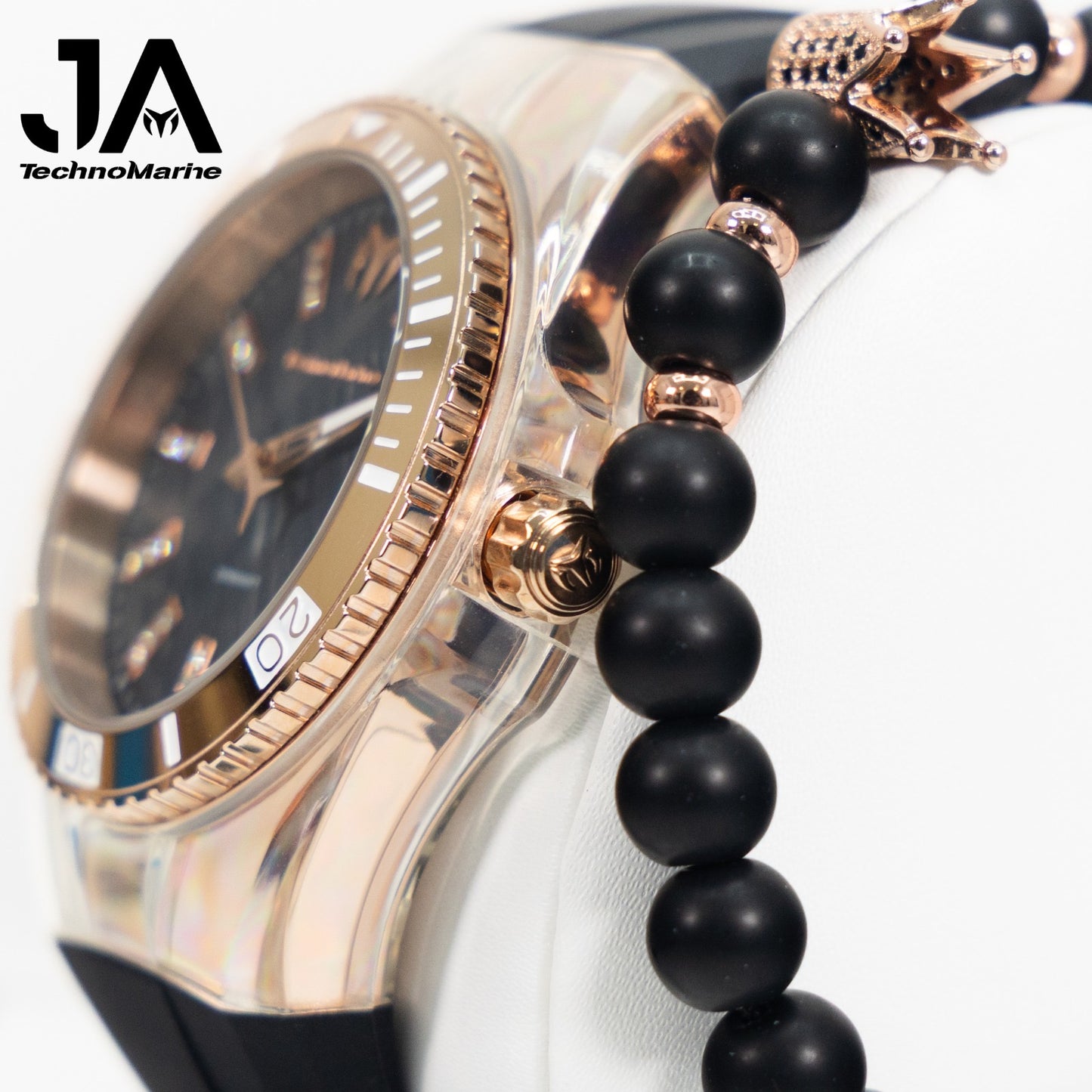 Technomarine Cruise Monogram 45mm Rose Gold Stainless steel Una Pulsera Gratis 5% De Descuento = $94.99
