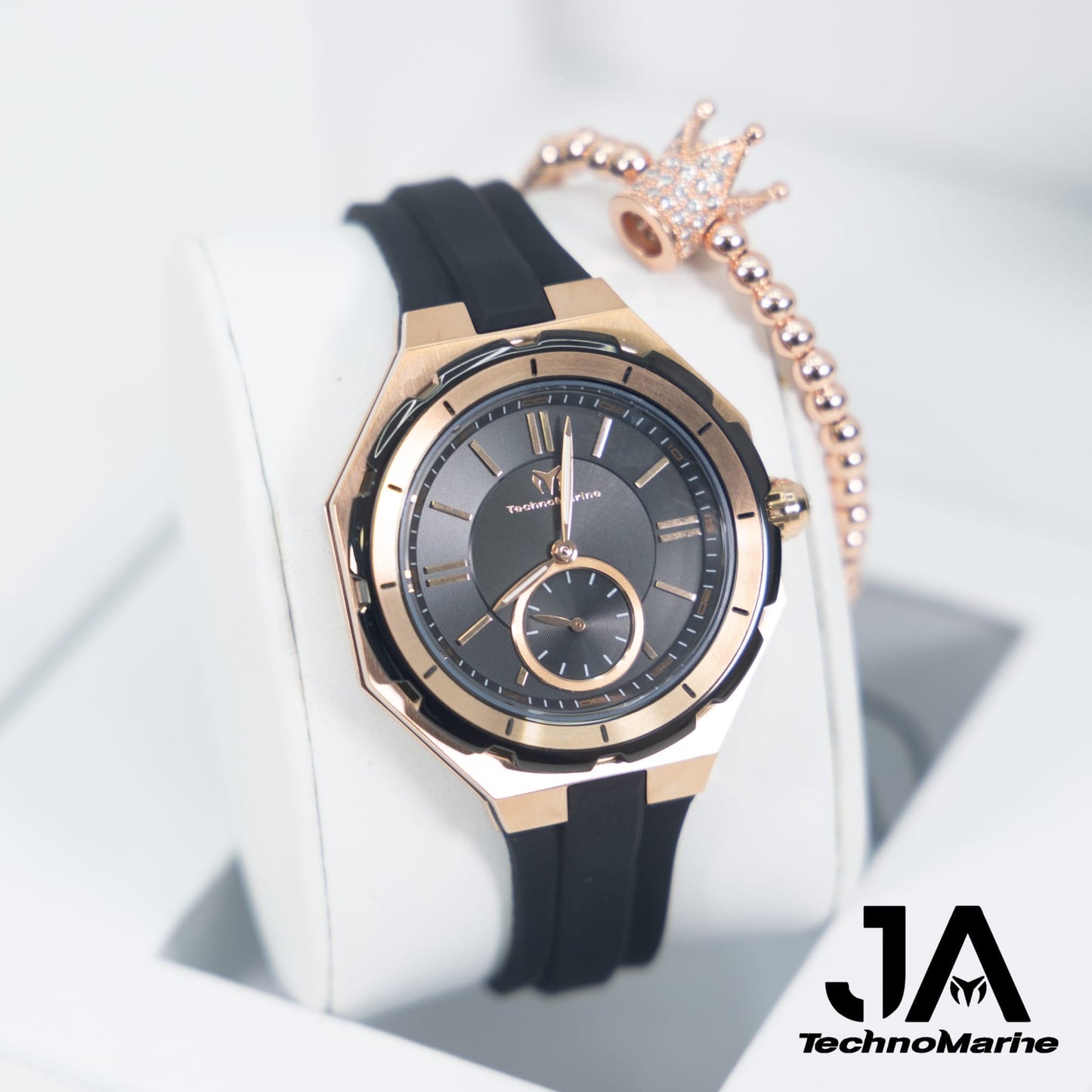 Technomarine Cruise Sea Lady Quartz Rose Gold Dial Watch 37mm