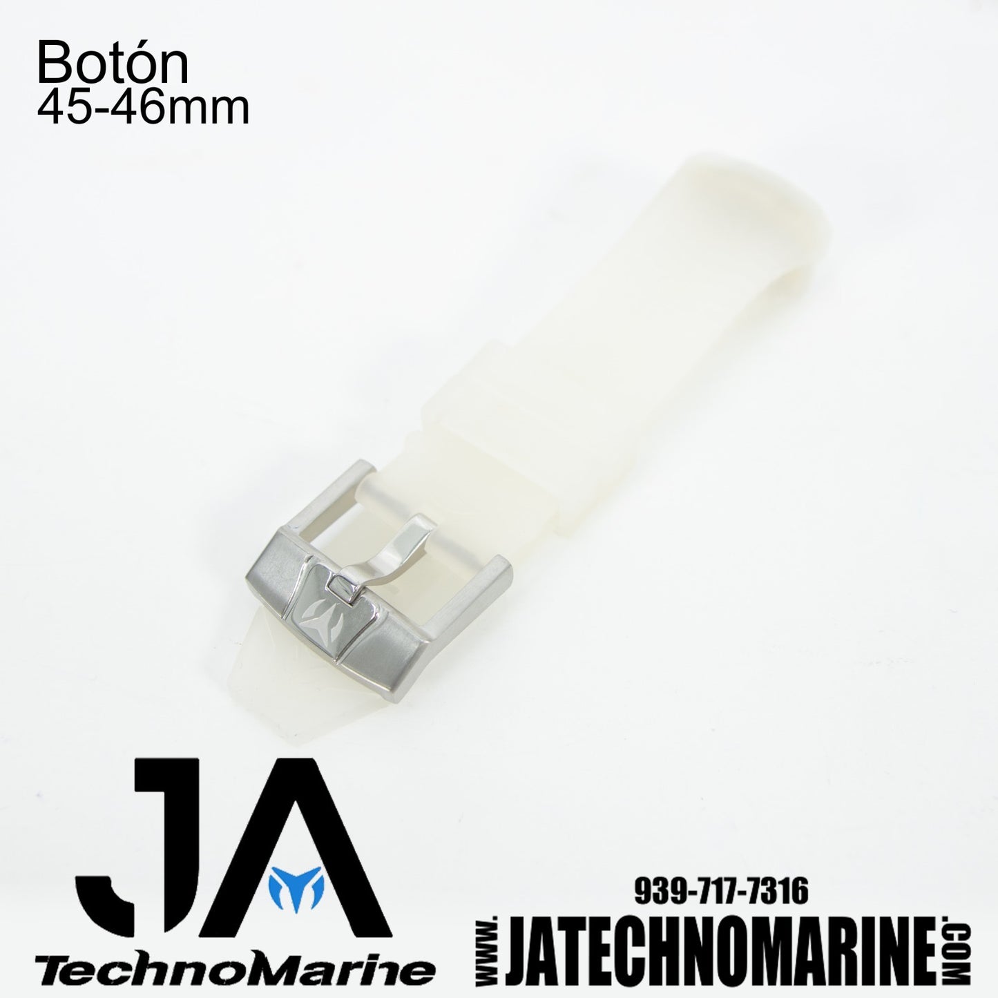 Correa hombre 44, 45 46 mm Botón Frost