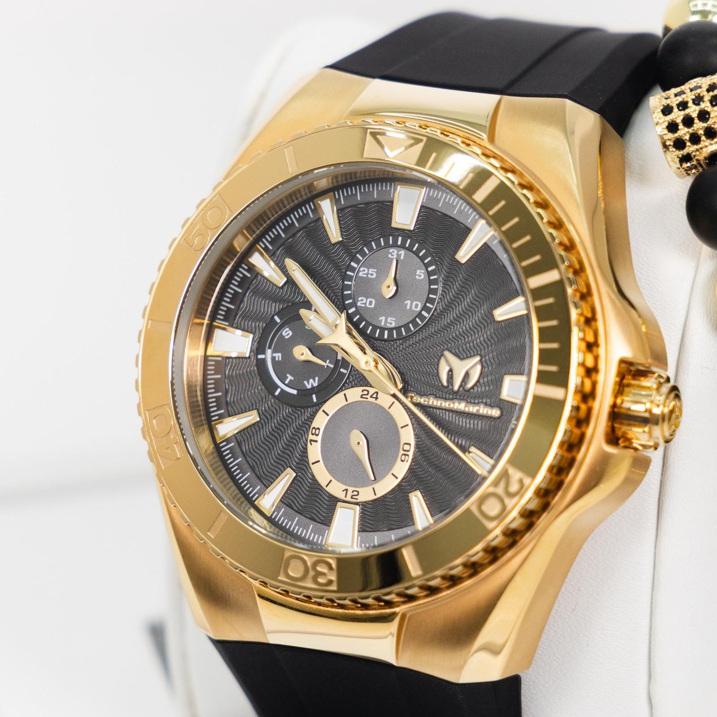 TechnoMarine Cruise California Men's Watch - 45mm, Black, White, Blue with + 5% De Descuento = $159.99