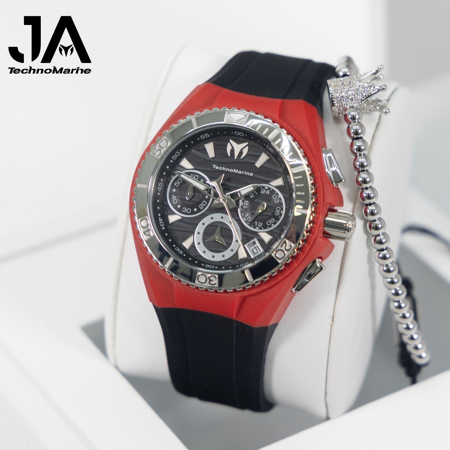 Technomarine Cruise Lady 40mm Stainless Steel Black Silver Dial Quartz