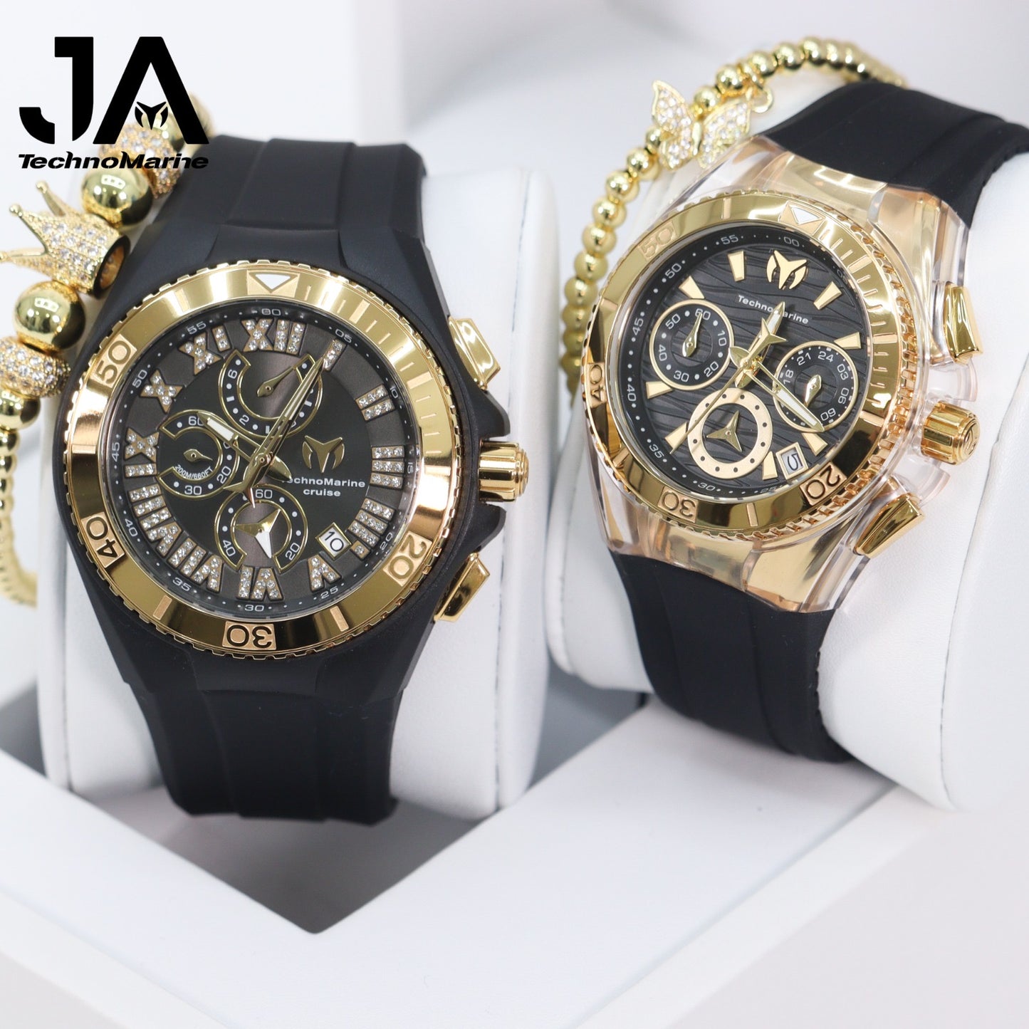 Technomarine Cruise Star Gold With Black Dial +
Technomarine Cruise Lady 40mm Stainless Steel Gold Black Dial Quartz Dos Pulcera GRATIS