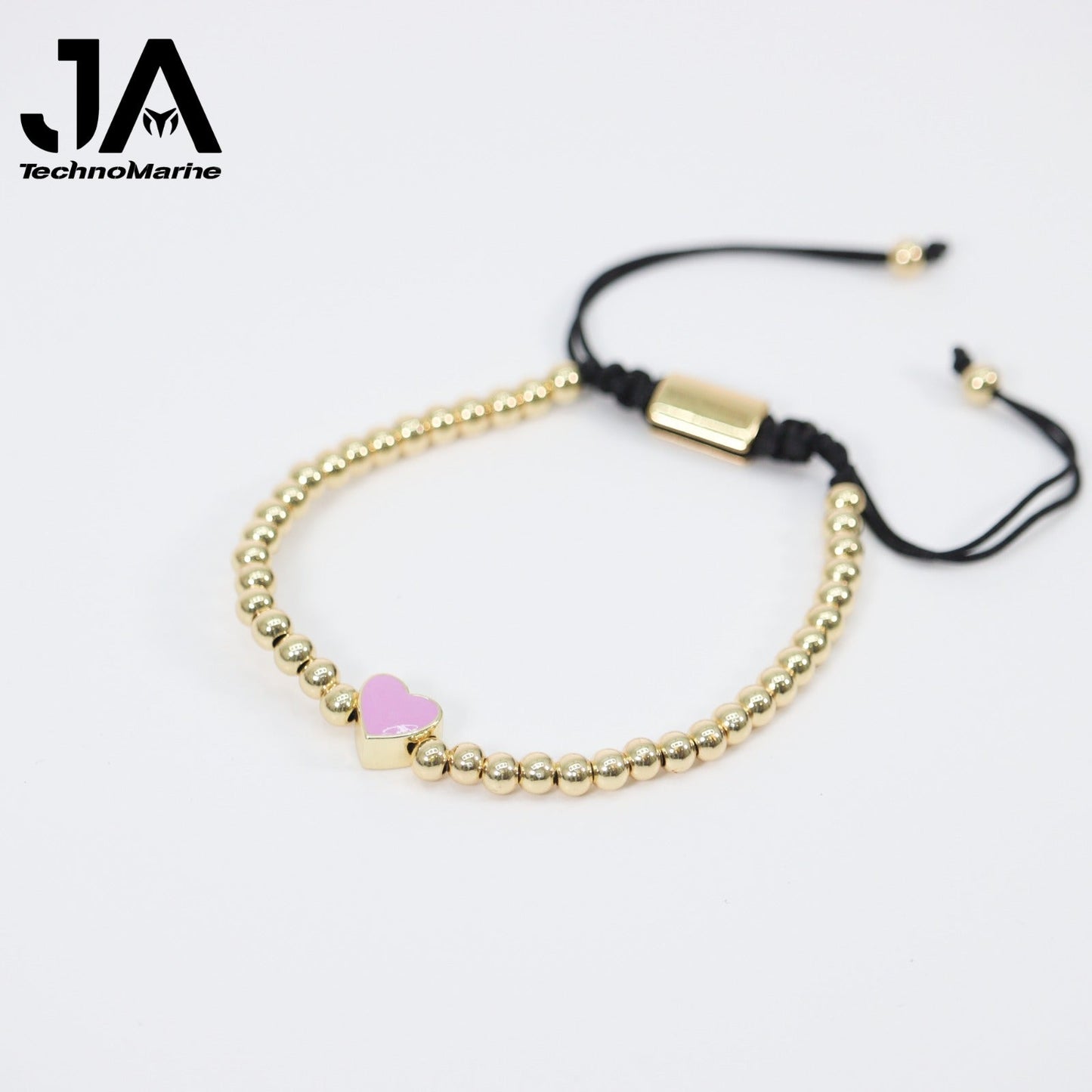 🎁 Pulsera De Corazón Rosita Mujer Dorada Ajustable Stainless Steel (Discount)