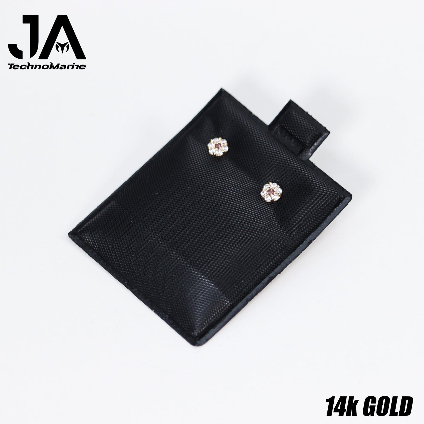 Zircornia Flor Dorada 14K