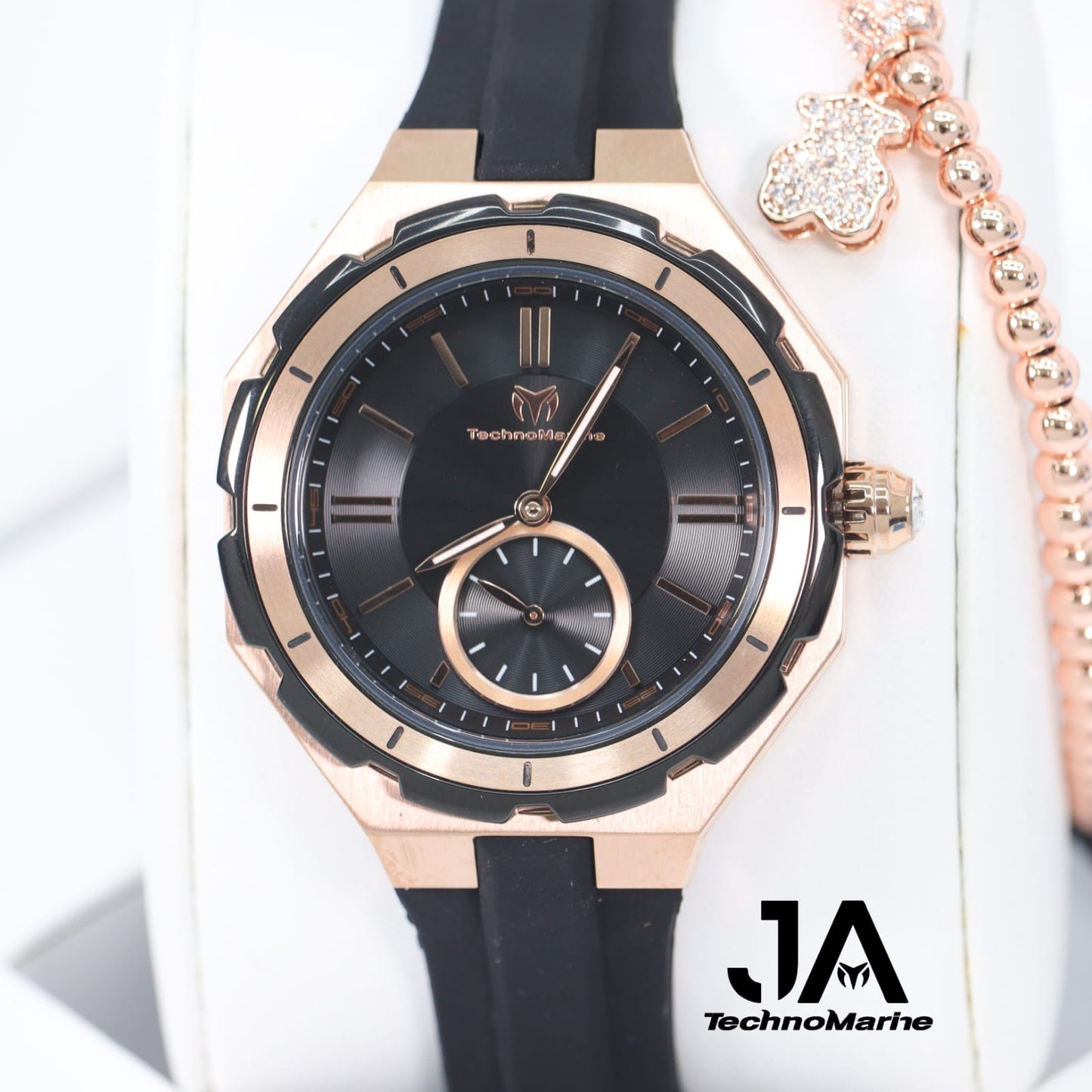 Technomarine Cruise Sea Lady Quartz Rose Gold Dial Watch 37mm