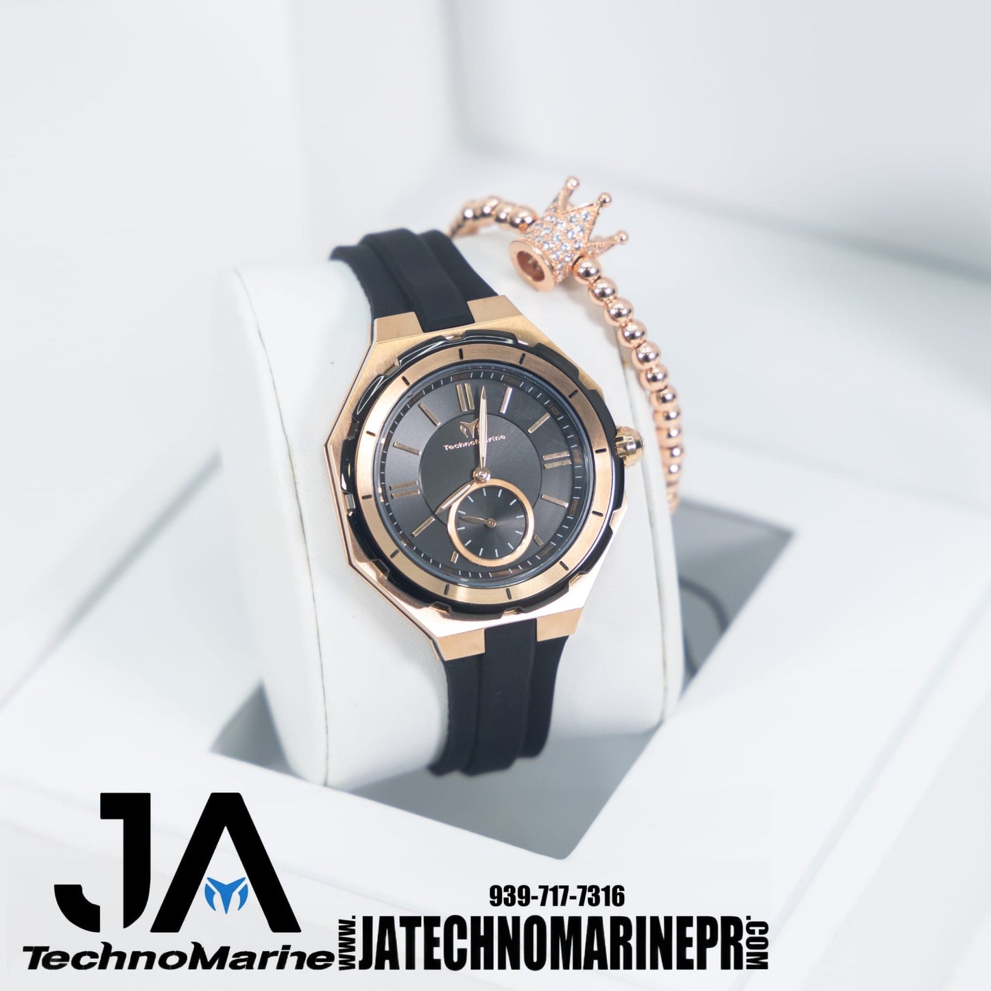 Technomarine Cruise Sea Lady Quartz Rose Gold Dial Watch 37mm