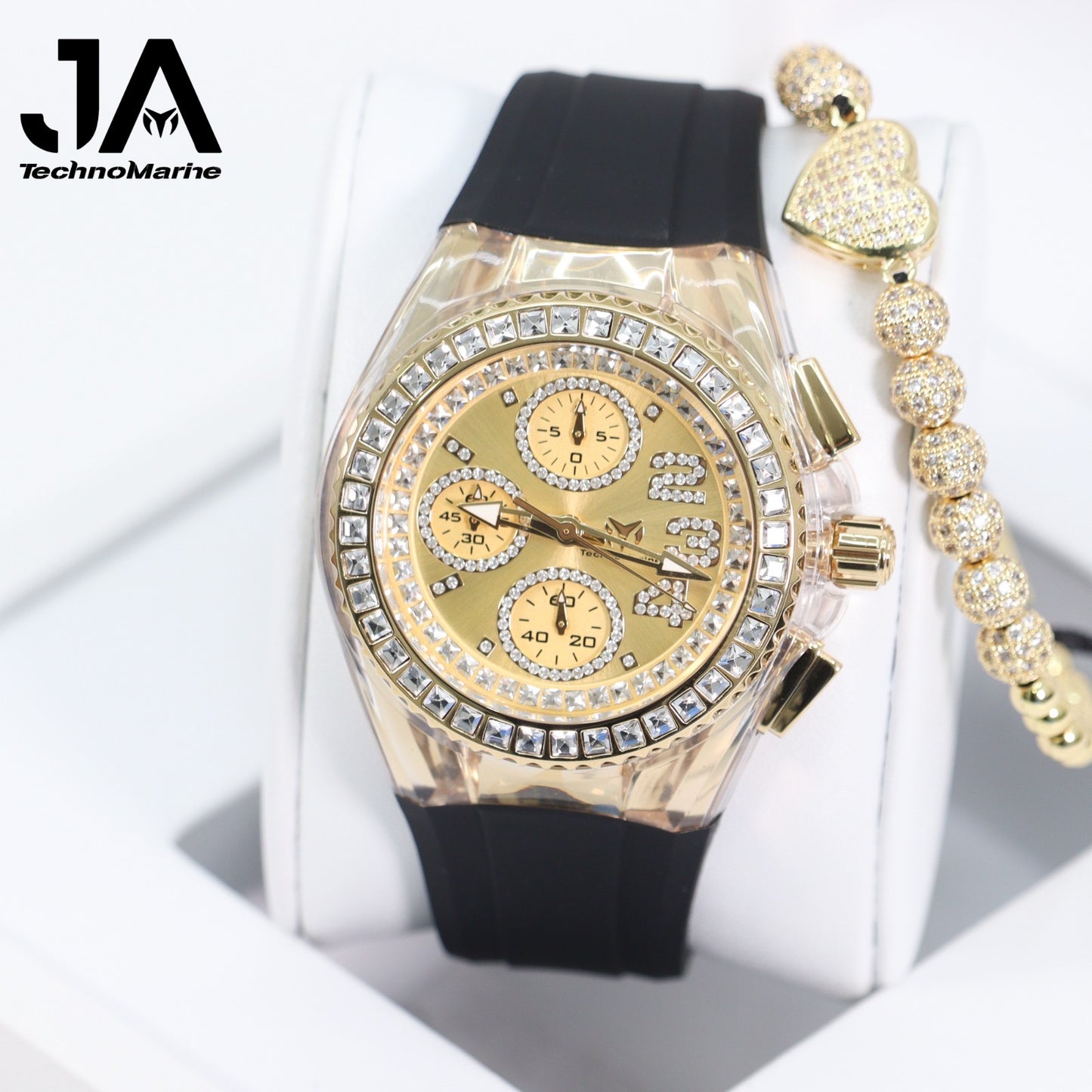Technomarine Cruise Glitz 40mm Gold with Stones Arrival 2022