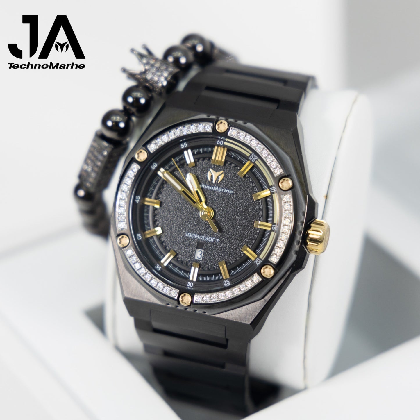 TechnoMarine Coral Coral Legacy Men's Watch - 45mm, Black Gris Custom
