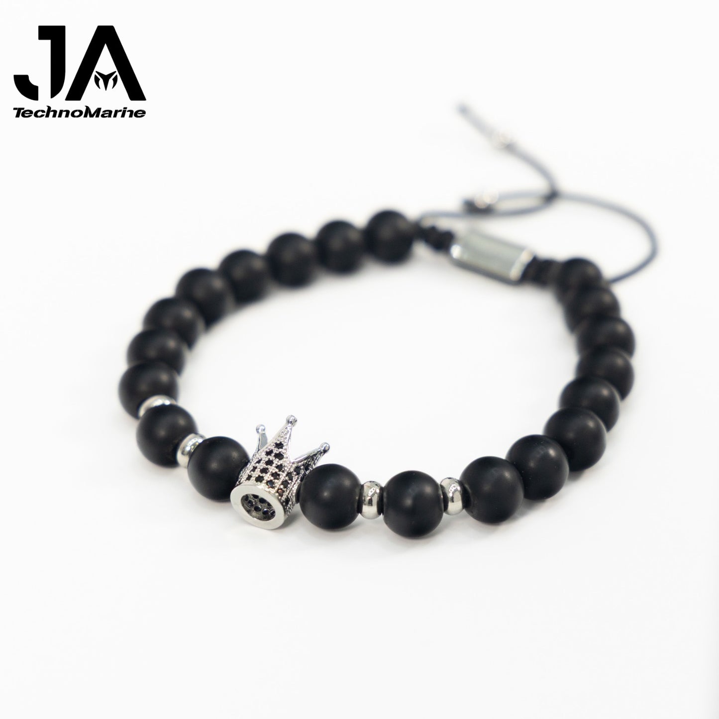 Pulsera Para Hombres Ajustable Color Plata