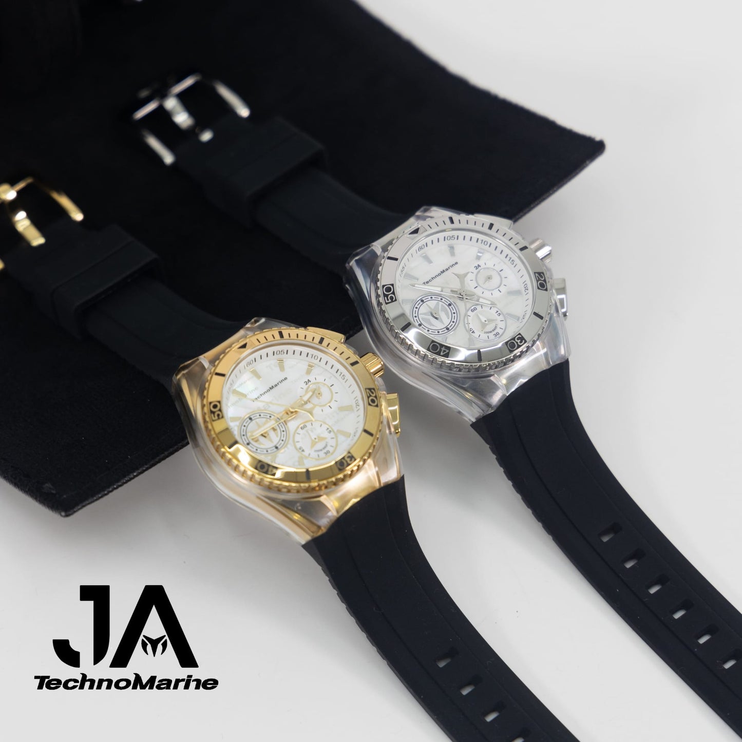 Set Dos TechnoMarine 40 mm, Dos Pulsera Un Estuche Para Dos Relojes GRATIS