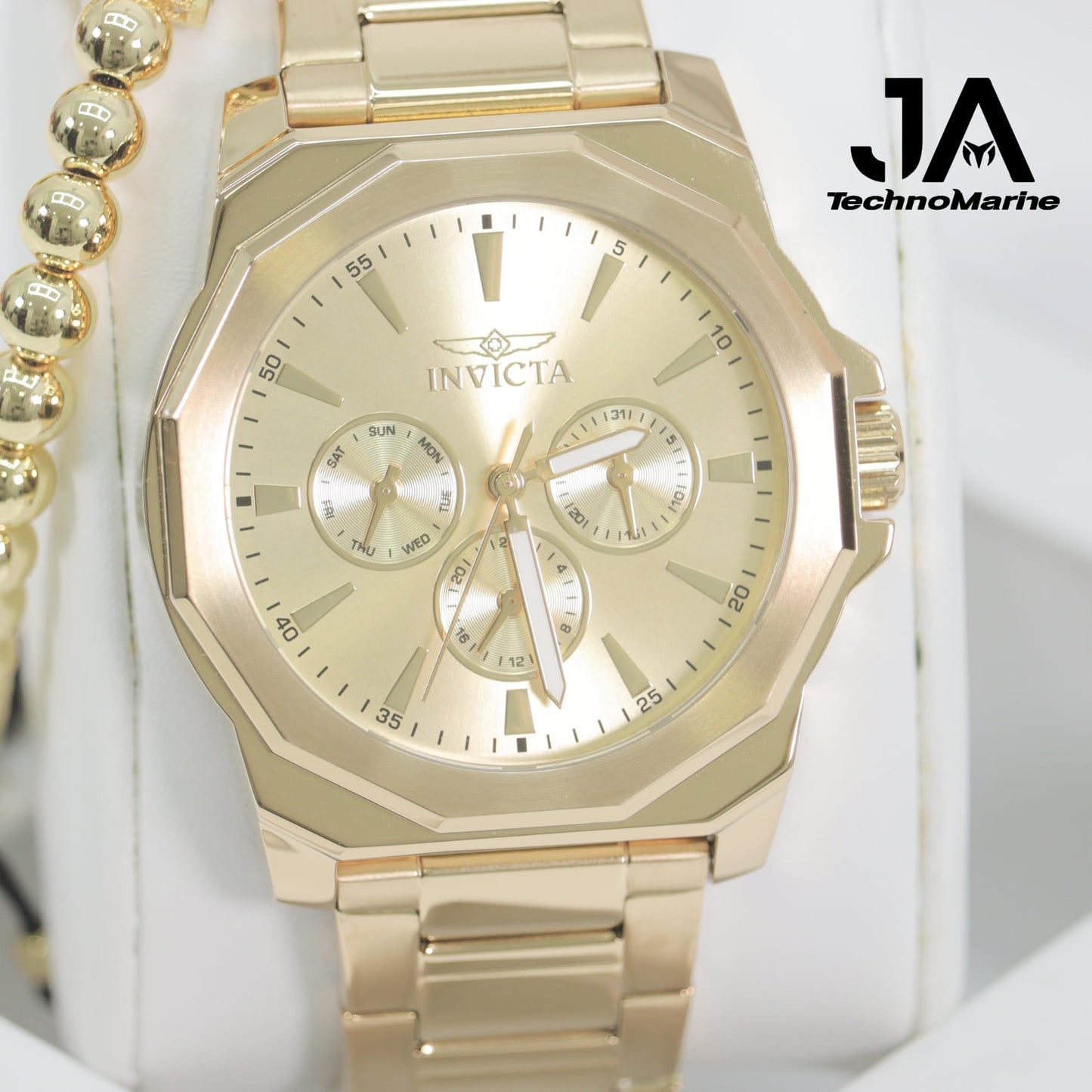 Invicta Speedway Men's Watch - 42mm, Gold Una Pulsera Gratis