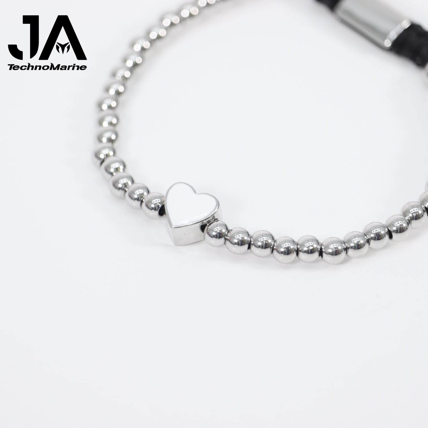 Pulsera De Corazón Azul Clarita Mujer Silver Ajustable Stainless Steel