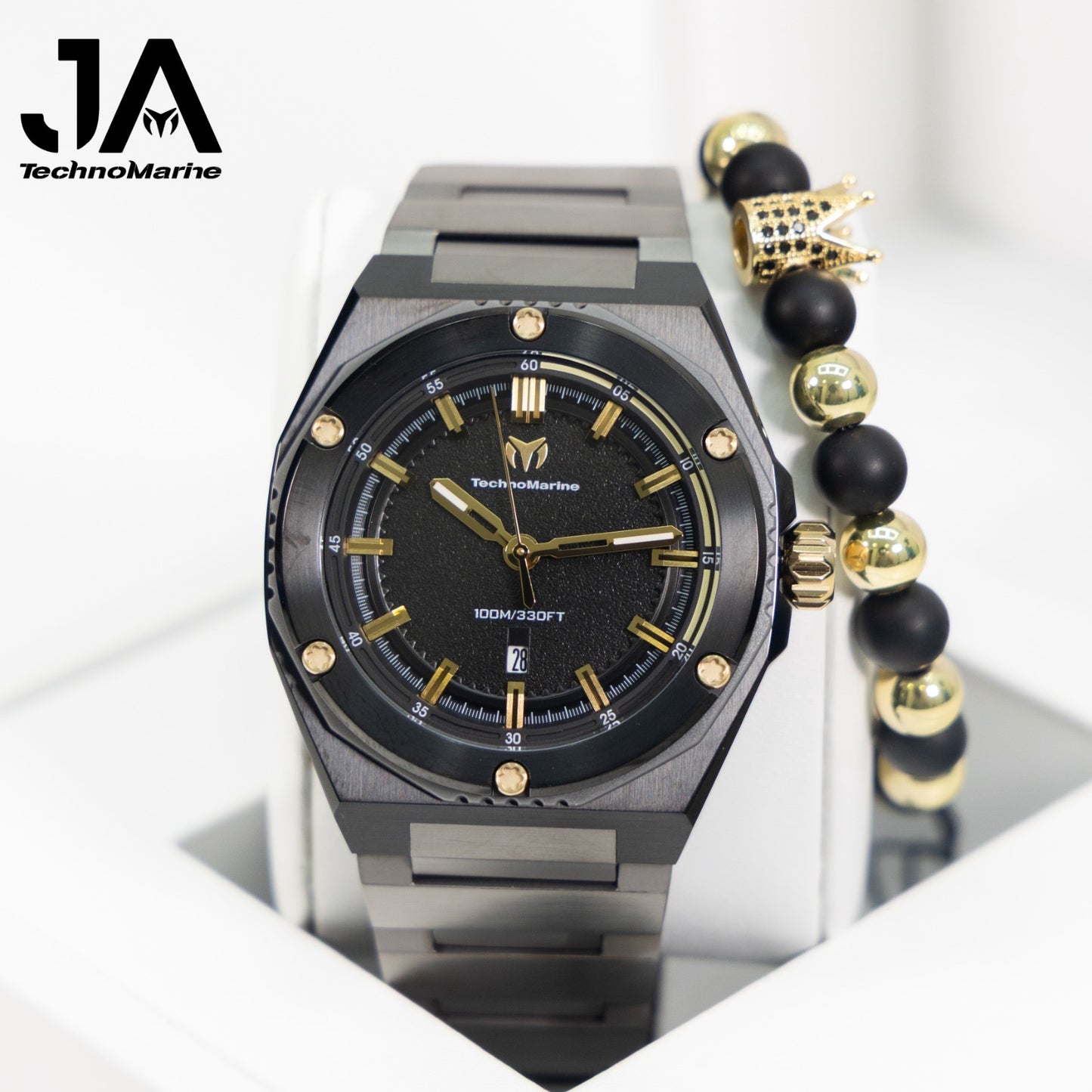 TechnoMarine Coral Coral Legacy Men's Watch - 45mm, Black Gris
