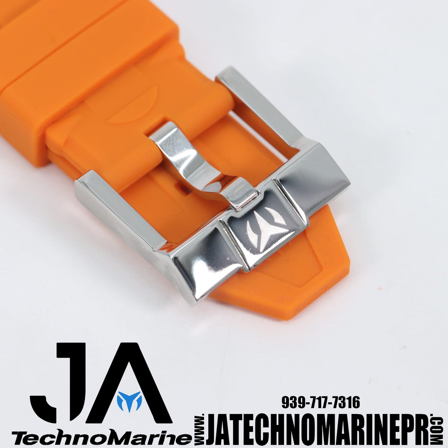 Correa hombre 44, 45 46 mm Pasador Anaranjado