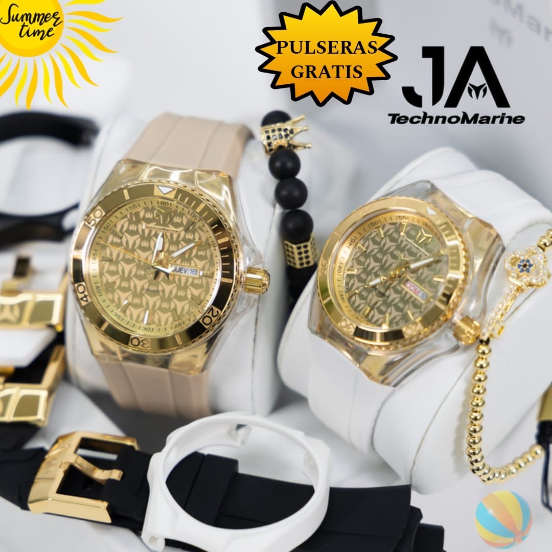 Set Technomarine Cruise Monogram 46mm Man and cruise monogram 40mm Woman