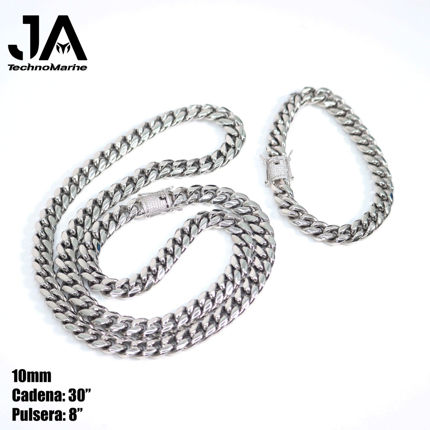 Cadenas Cubanas hombre 10mm 30” Stainless Steel