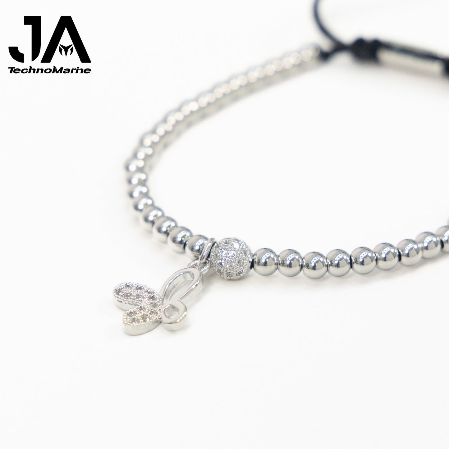 Pulsera De Mariposa Mujer Plata Ajustable Stainless Steel