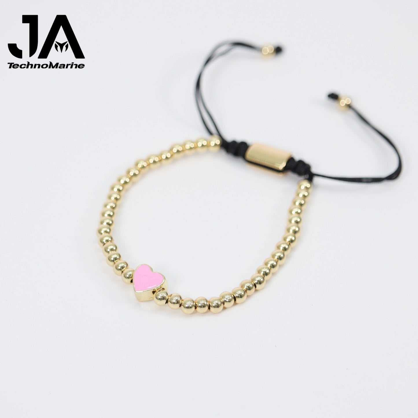 🎁 Pulsera De Corazón Rosita Mujer Dorada Ajustable Stainless Steel (Discount)
