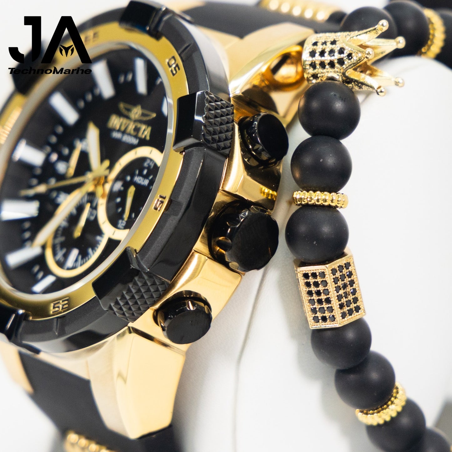 Invicta Aviator Men's Watch - 51.5mm, Gold, Black