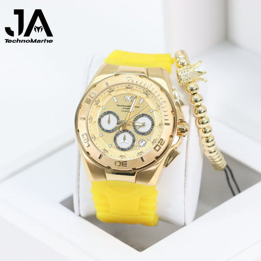 Technomarine 46mm Cruise Steel Silver Case Chronograph Men's Watch