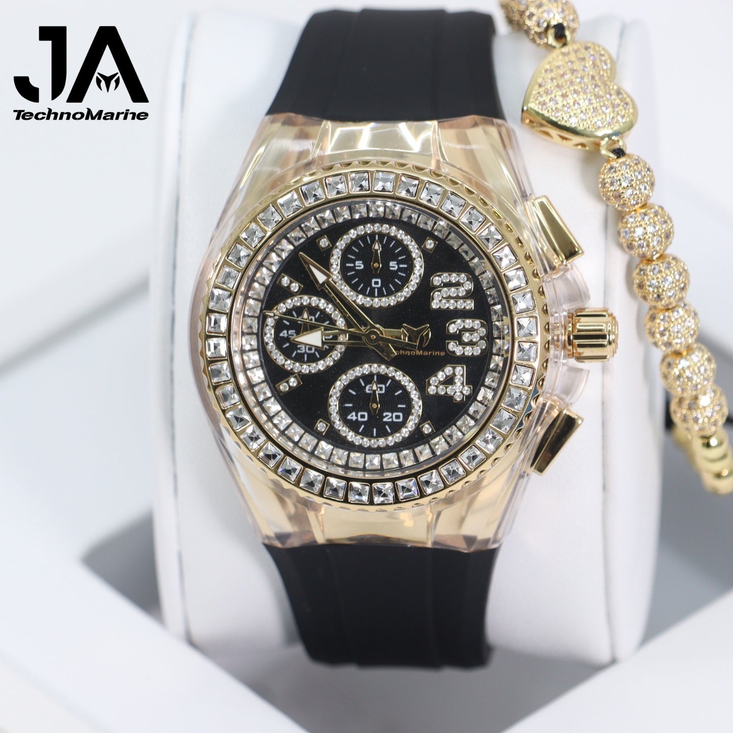 Technomarine Cruise Glitz 40mm Gold with Stones Arrival 2022