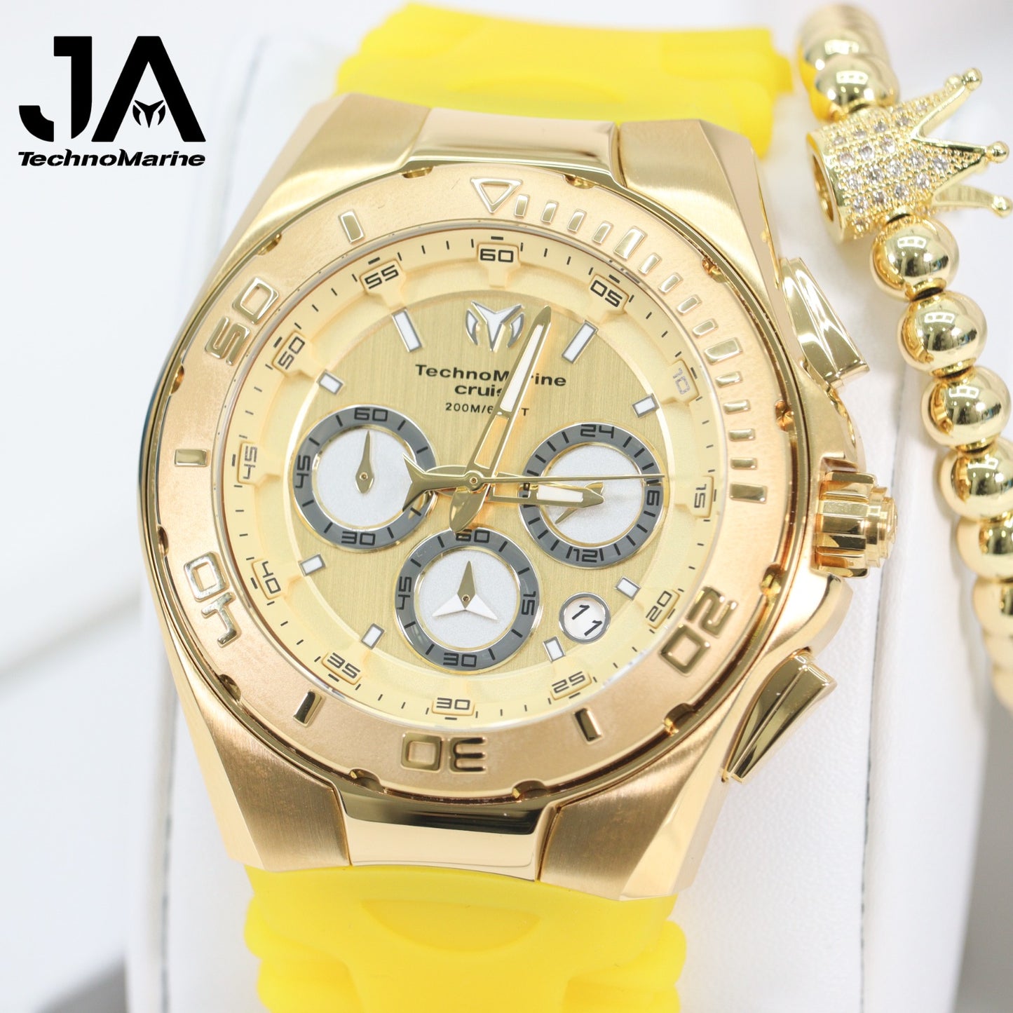 Technomarine 46mm Cruise Steel Silver Case Chronograph Men's Watch