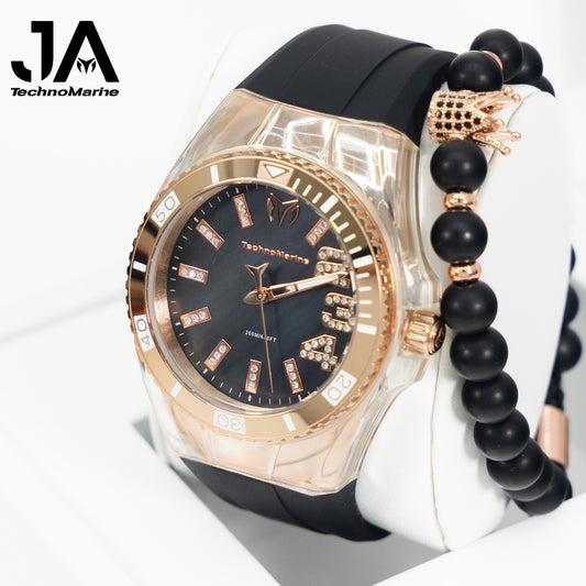 Technomarine Cruise Monogram 45mm Rose Gold Stainless steel Una Pulsera Gratis 5% De Descuento = $94.99