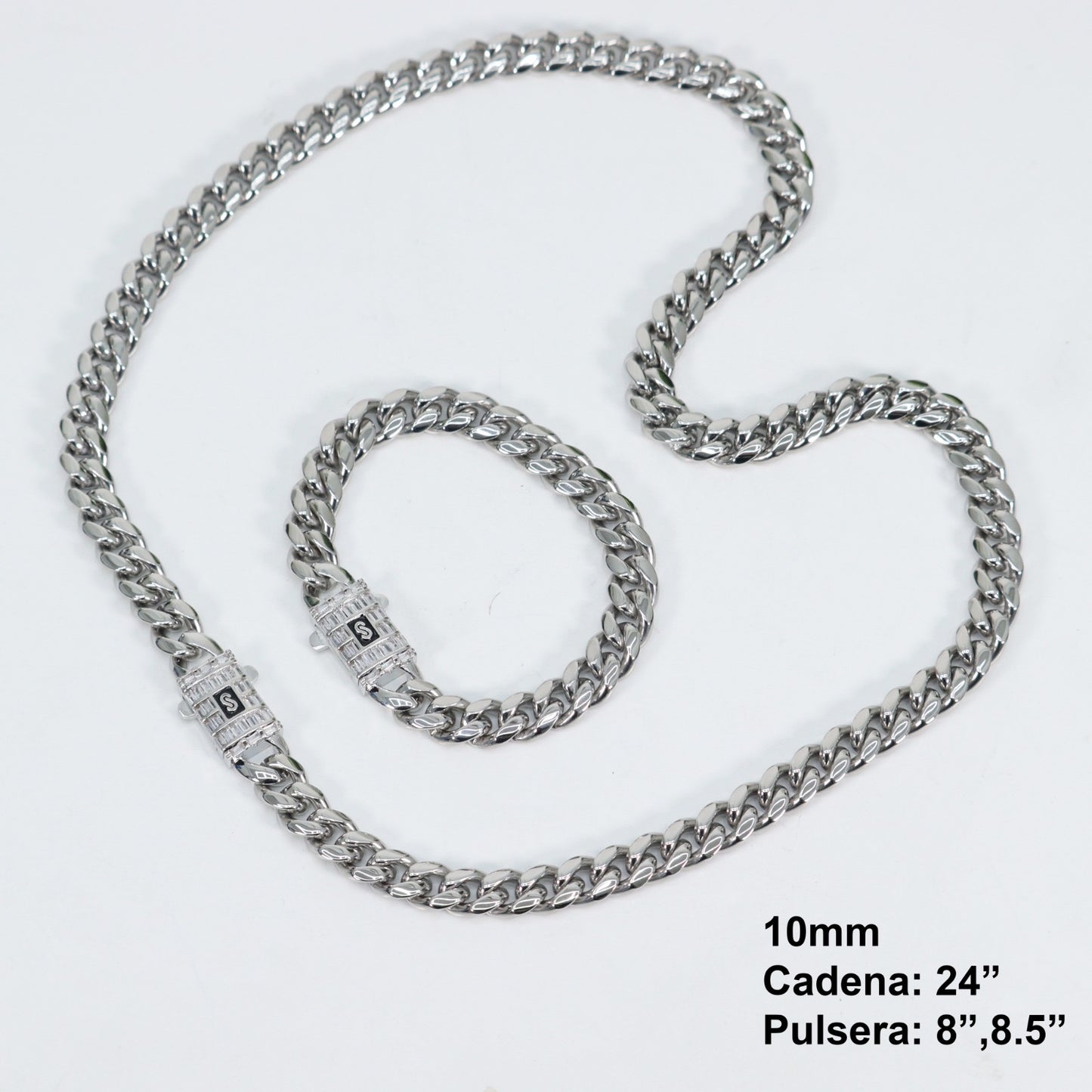 Cadenas Cubanas hombre 10mm 24” Stainless Steel