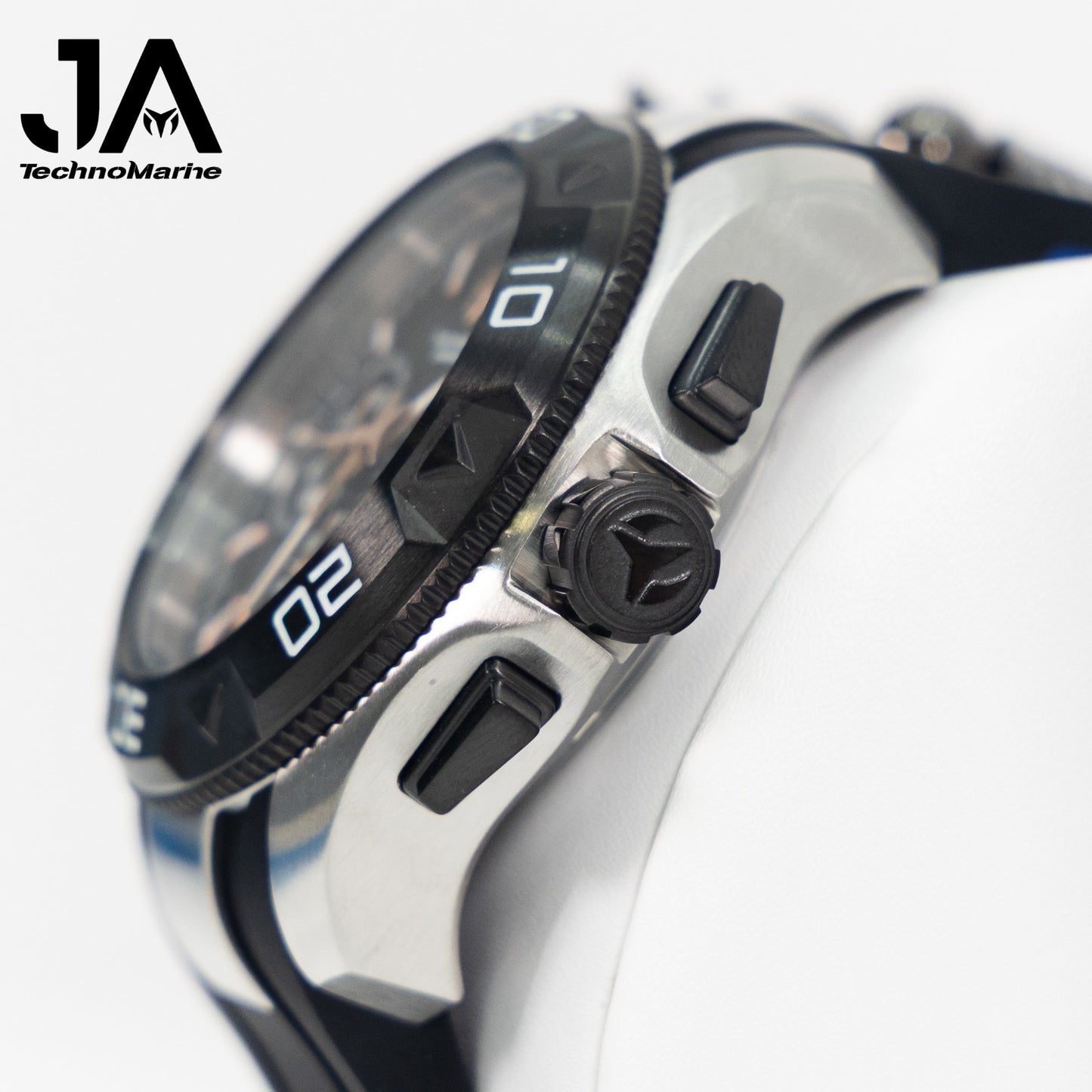 Technomarine UF6 Chronograph Date Quartz Black Dial Men's Watch 48mm