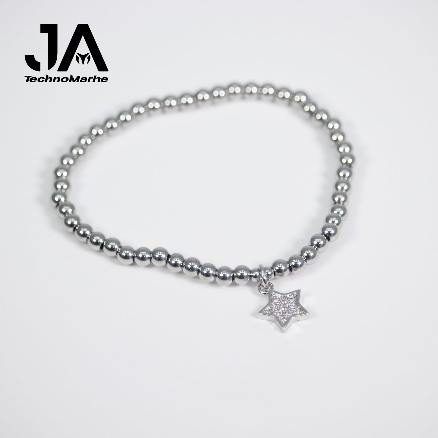 Pulsera De Estrella Mujer Silver Ajustable Stainless Steel